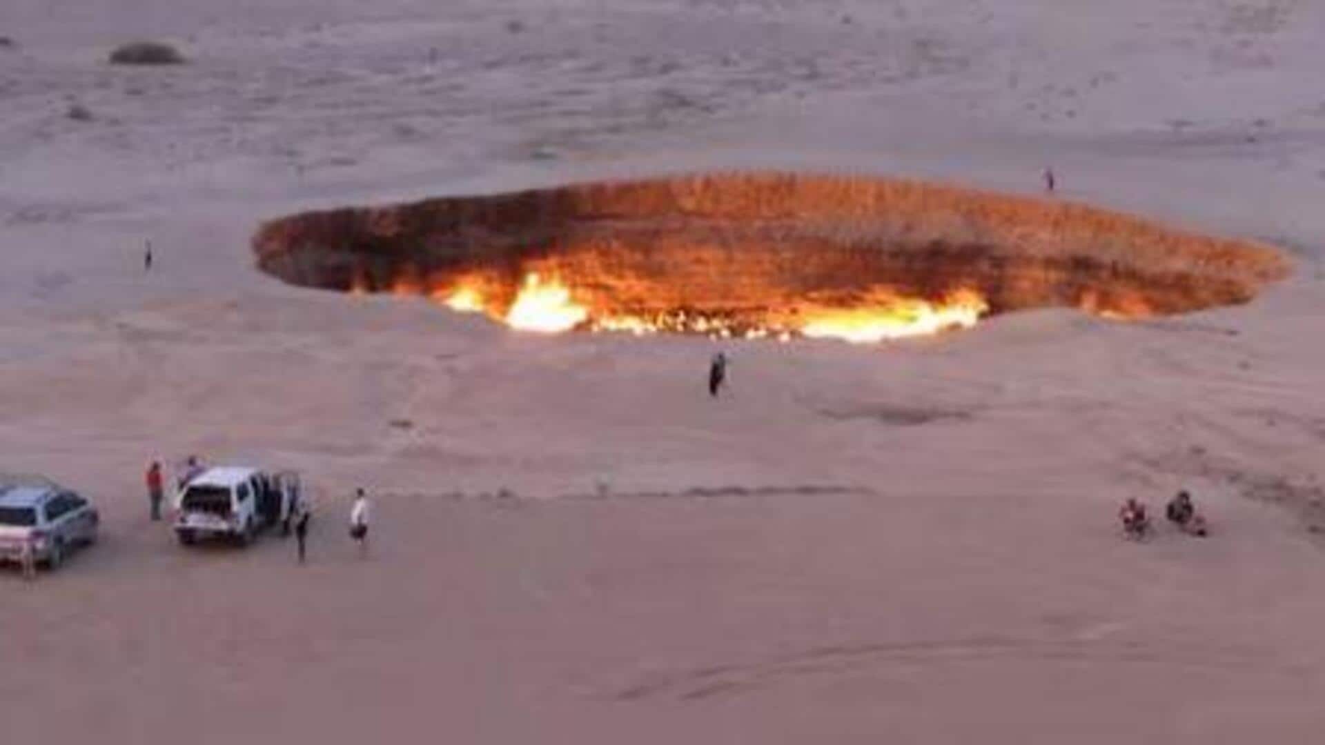 Gateway To Hell : యాభై ఏళ్ల మంటలకు బ్రేక్.. తుర్క్మెనిస్తాన్లో 'గేట్వే టు హెల్' ఆగిపోయింది! Gateway To Hell : యాభై ఏళ్ల మంటలకు బ్రేక్.. తుర్క్మెనిస్తాన్లో 'గేట్వే టు హెల్' ఆగిపోయింది!