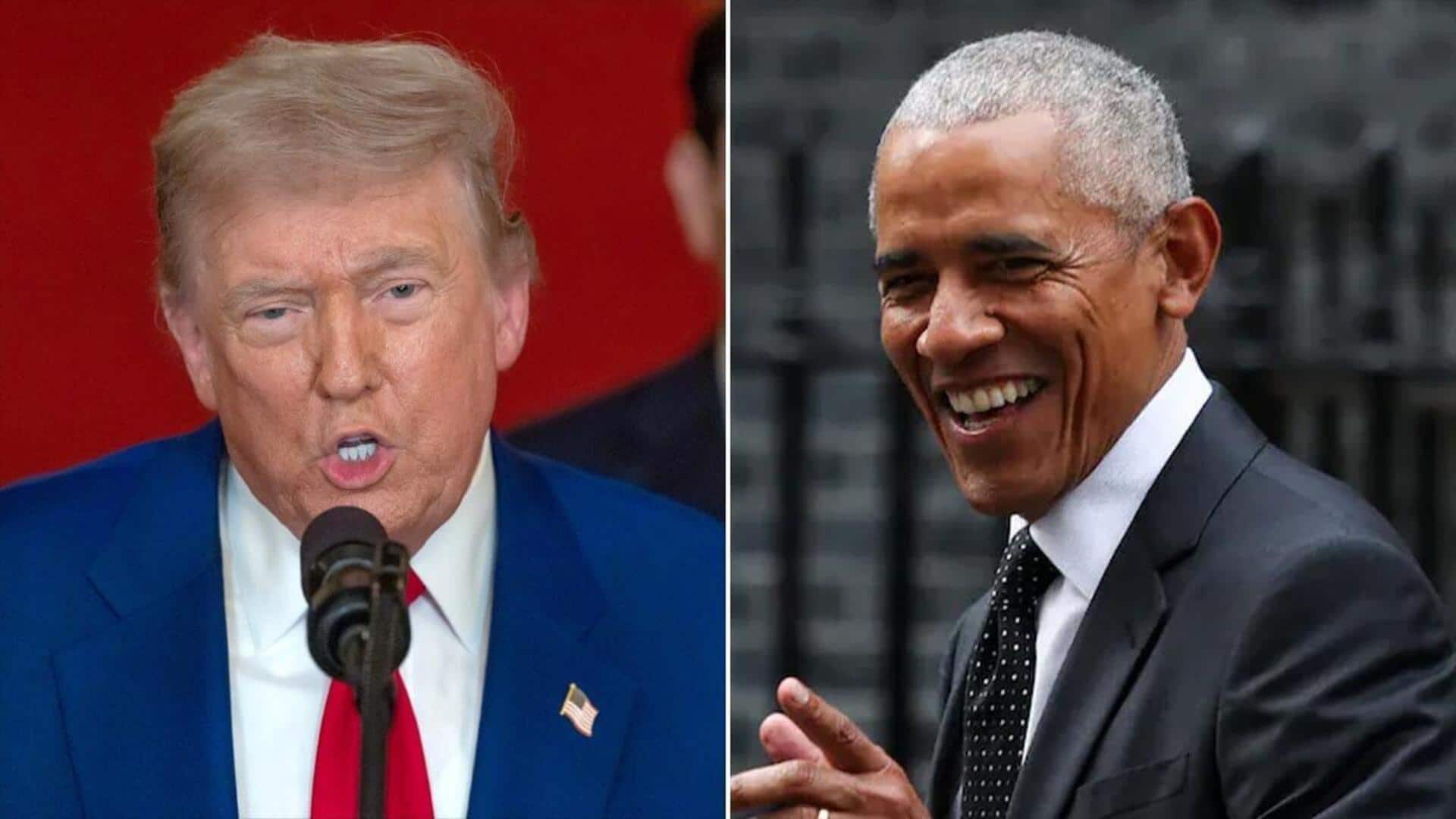 Donald Trump: 'బరాక్ ఒబామా ఏమీ చేయకుండానే ఇచ్చారు'.. నోబెల్పై ట్రంప్ ఆవేదన! Donald Trump: 'బరాక్ ఒబామా ఏమీ చేయకుండానే ఇచ్చారు'.. నోబెల్పై ట్రంప్ ఆవేదన!