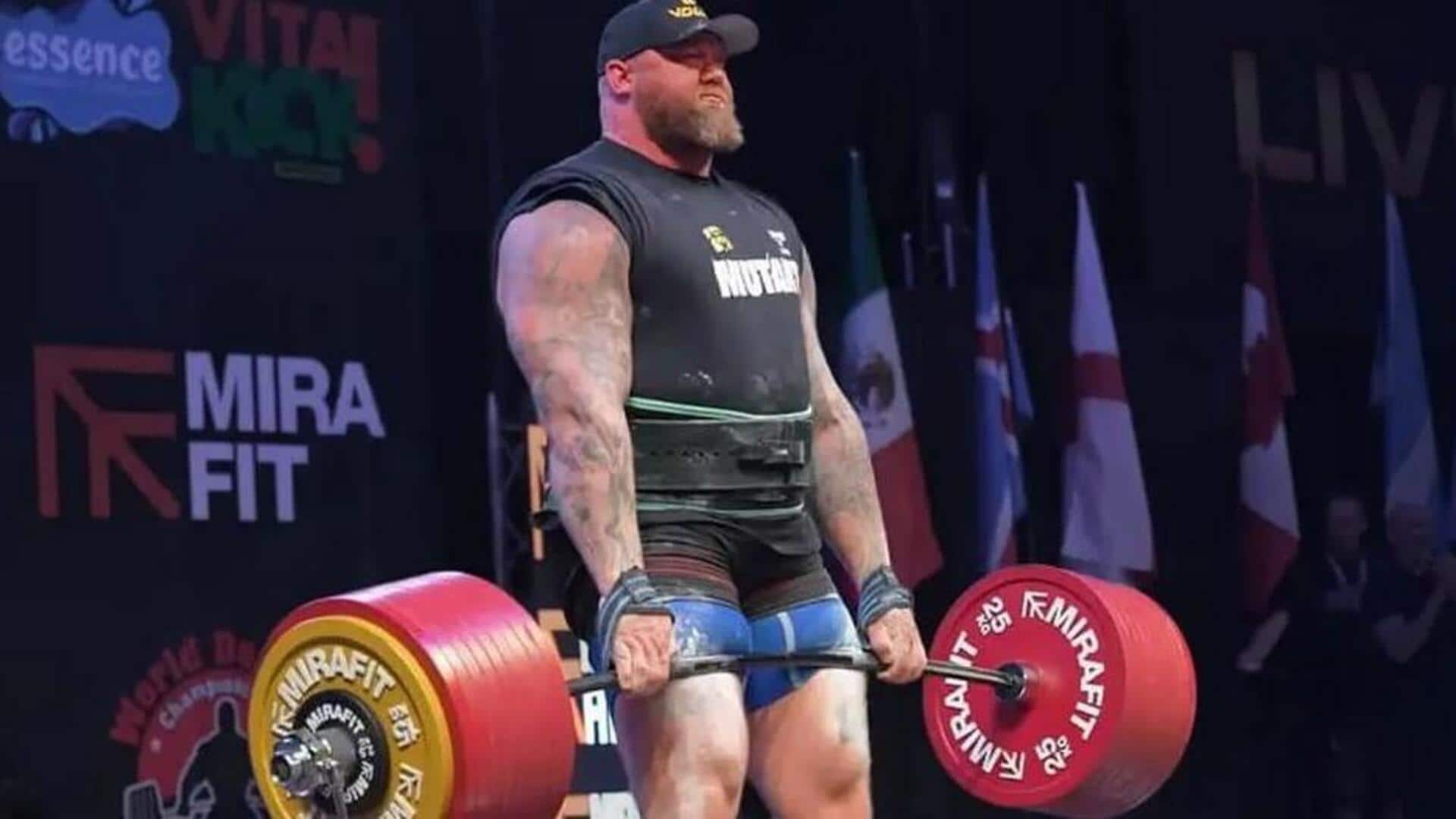 Hafthor Bjornsson: వెయిట్లిఫ్టింగ్లో 'హాఫ్థోర్ బ్జోర్న్సన్' ప్రపంచ రికార్డు Hafthor Bjornsson: వెయిట్లిఫ్టింగ్లో 'హాఫ్థోర్ బ్జోర్న్సన్' ప్రపంచ రికార్డు