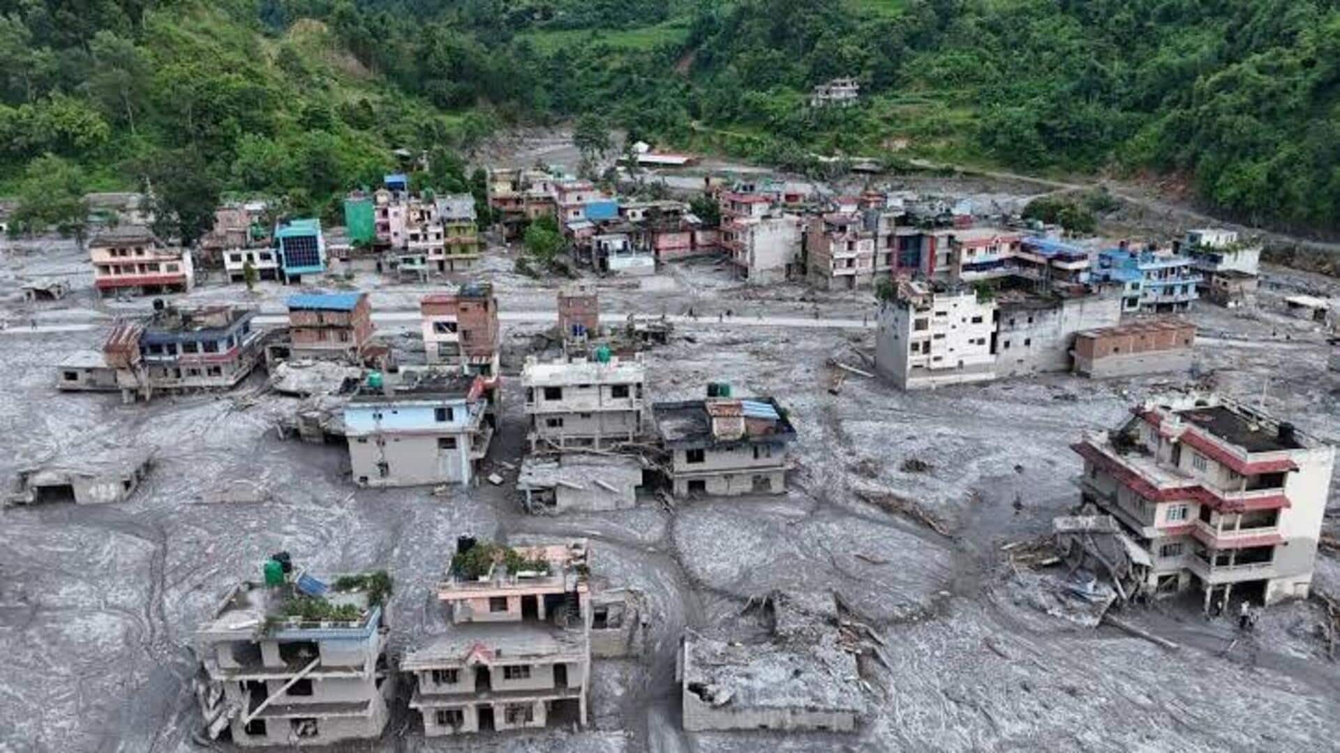 Nepal Flood: నేపాల్‌లో దారుణం.. క్షణాల్లో కొట్టుకుపోయిన గ్రామం