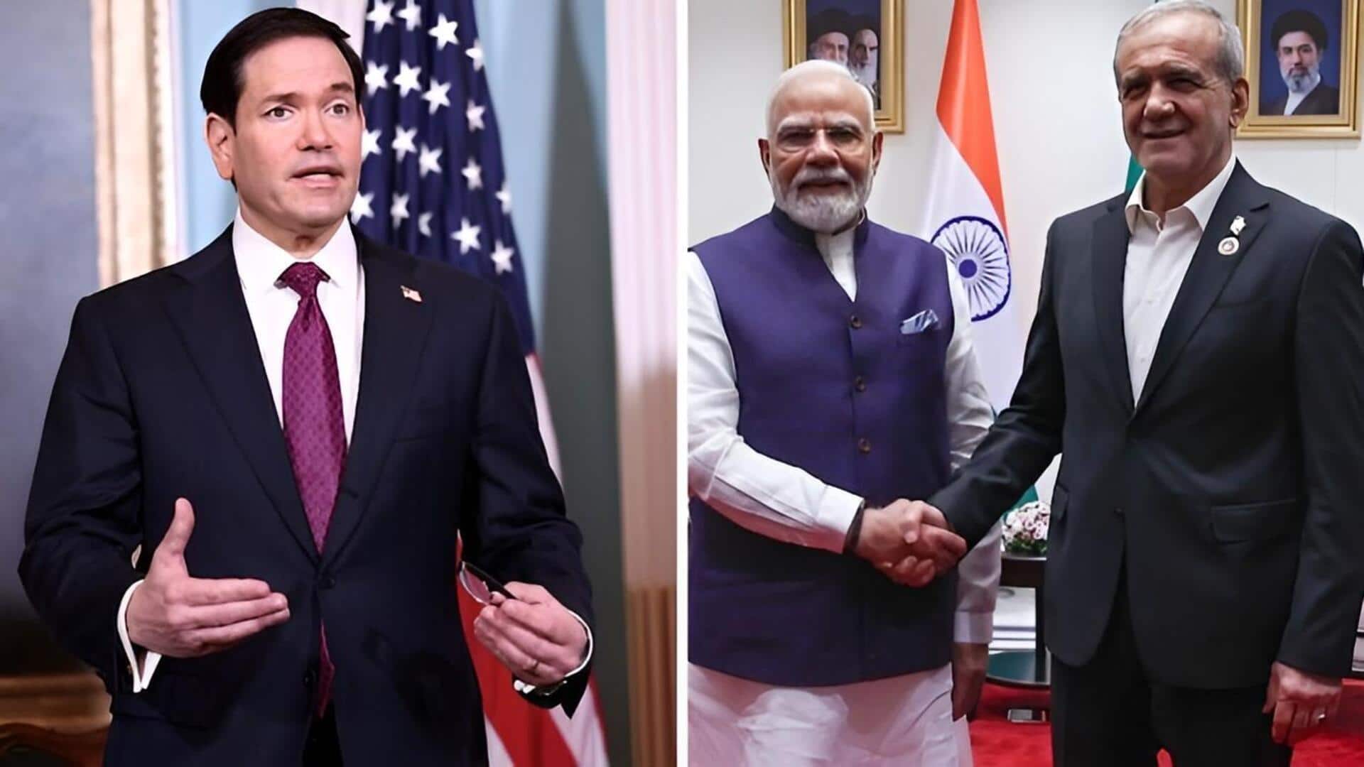 Marco Rubio: భారత్-ఇరాన్ భేటీపై అమెరికా కీలక హెచ్చరిక