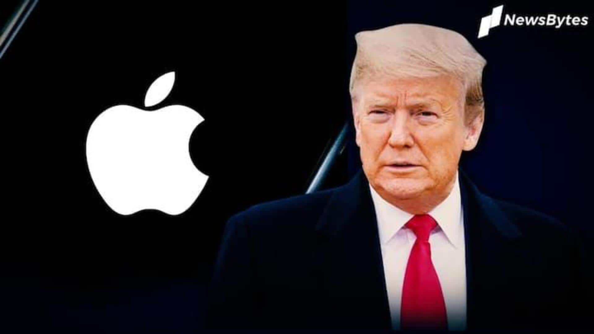 Donald Trump: 'ఆపిల్'కు ట్రంప్ వార్నింగ్.. అలాచేస్తే 25% సుంకం చెల్లించాల్సిందే! Donald Trump: 'ఆపిల్'కు ట్రంప్ వార్నింగ్.. అలాచేస్తే 25% సుంకం చెల్లించాల్సిందే!
