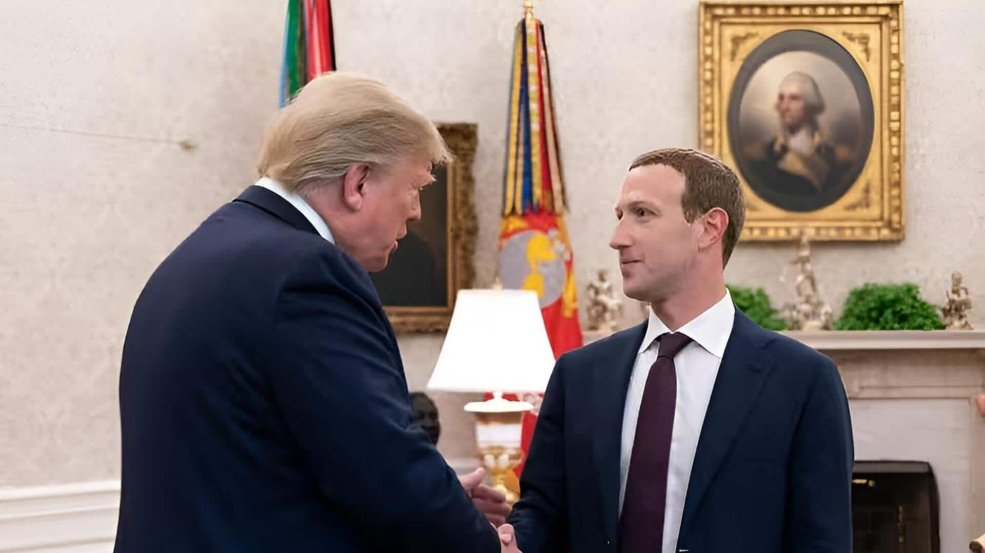 Trump- Zuckerberg: ట్రంప్‌ పారిపాలన నిధికి మెటా సంస్థ 1 మిలియన్ డాలర్ల విరాళం