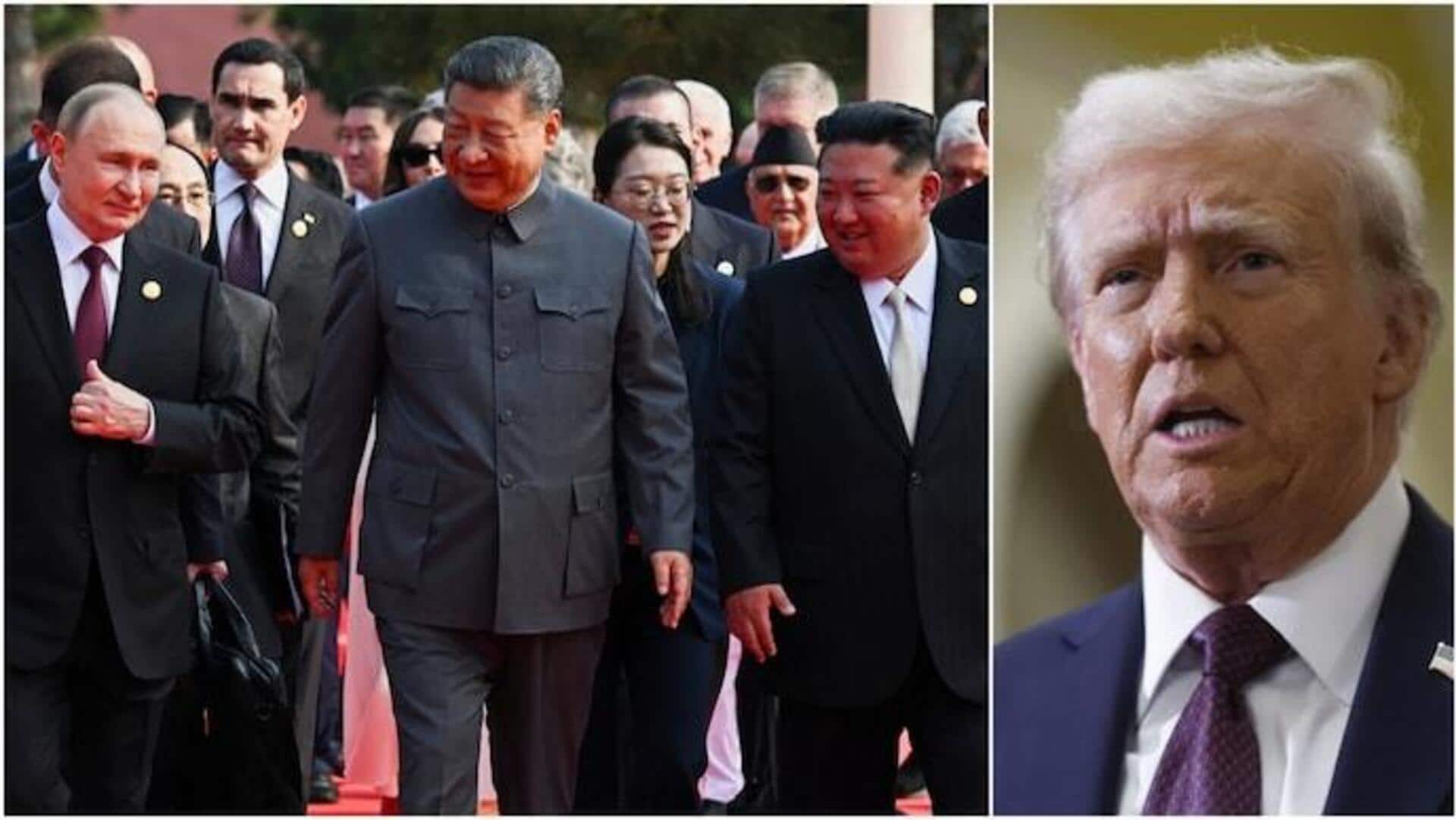 Donald Trump: జిన్పింగ్,పుతిన్,కిమ్ అమెరికాపై కుట్రలు: ట్రంప్ ఆరోపణలు Donald Trump: జిన్పింగ్,పుతిన్,కిమ్ అమెరికాపై కుట్రలు: ట్రంప్ ఆరోపణలు