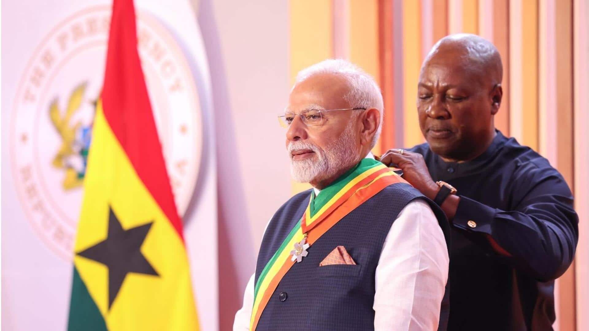 PM Modi: మోదీకి మరో అంతర్జాతీయ గౌరవం.. ఘనా అత్యున్నత పురస్కారం