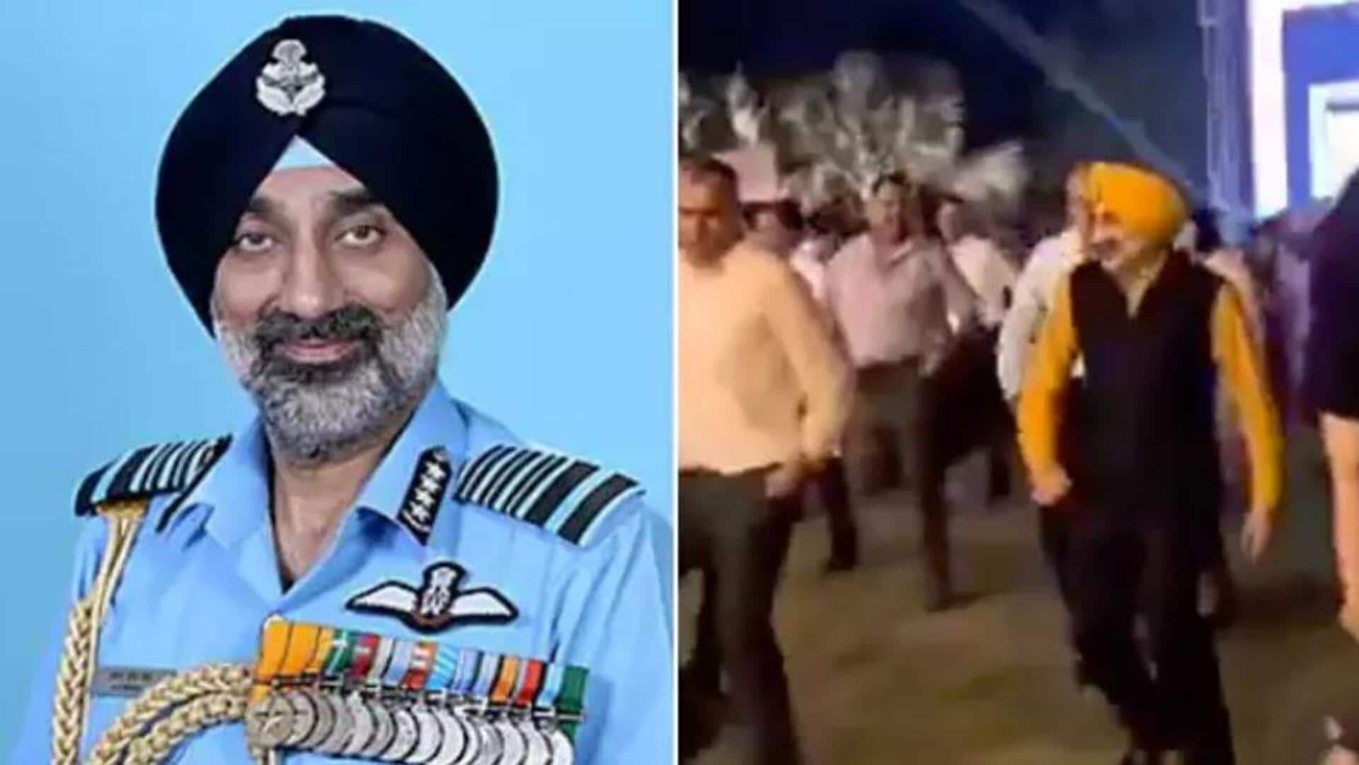 IAF Chief: బాలీవుడ్‌ పాటకు ఐఏఎఫ్ చీఫ్‌ స్టెప్పులు… వీడియో వైరల్