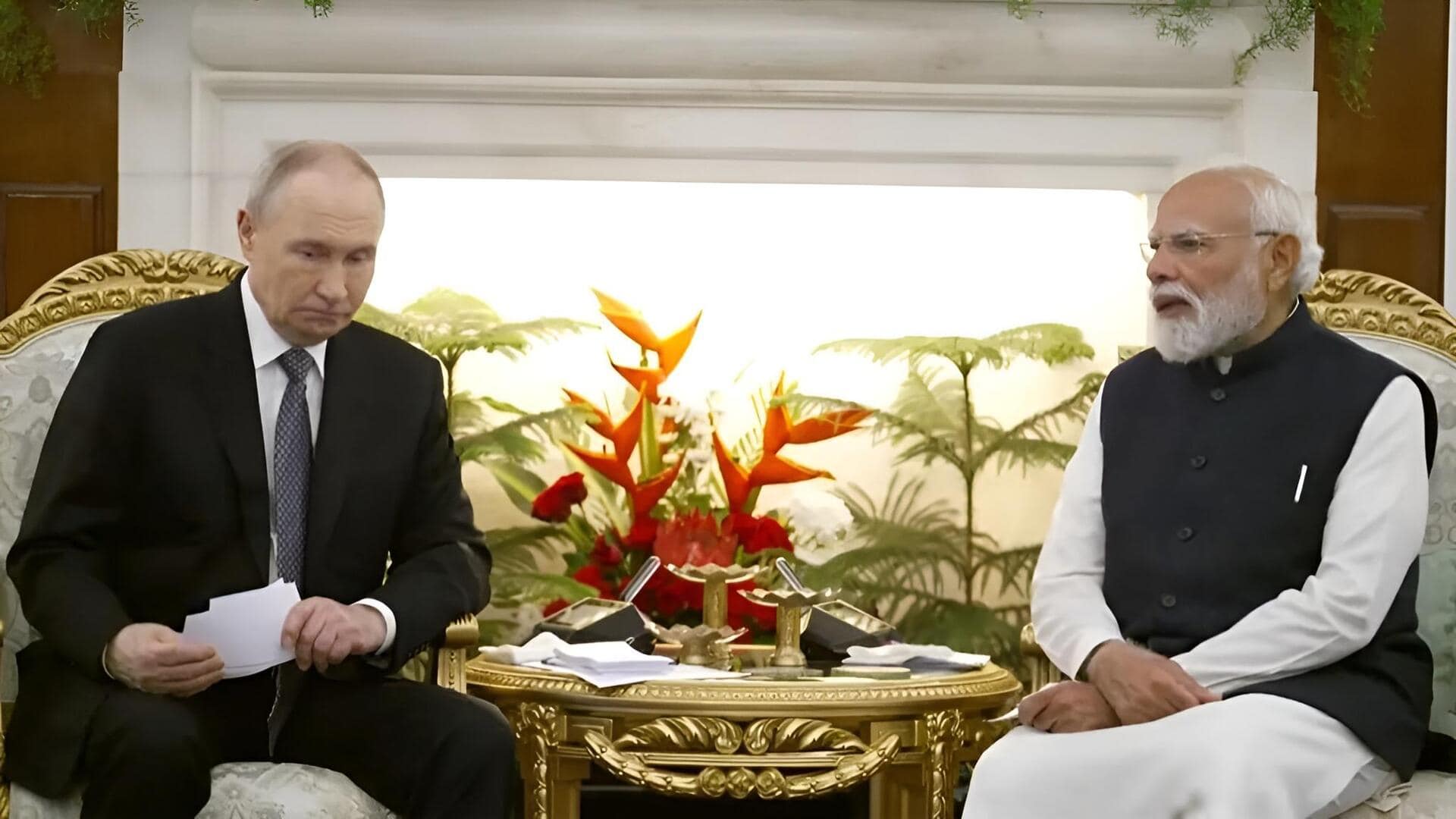 Putin India Visit: హైదరాబాద్‌ హౌస్‌లో మోదీ-పుతిన్ భేటీ