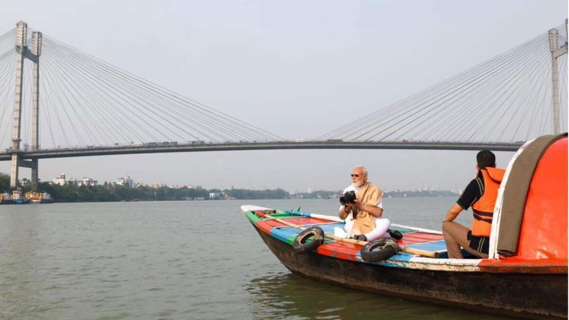 PM Modi: హుగ్లీ తీరంలో మోడీ సందడి.. స్వయంగా ఫొటోలు తీసిన ప్రధాని