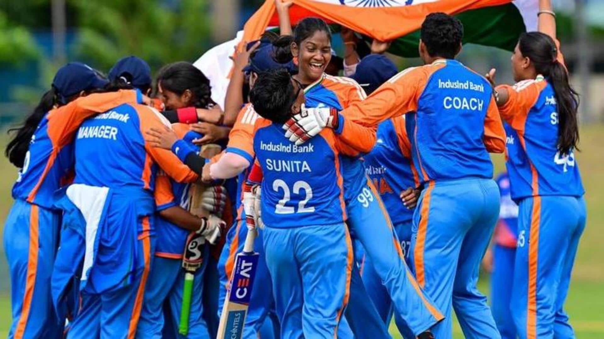 Team India: అంధ మహిళల టీ20 వరల్డ్ కప్ విజేతగా భారత జట్టు