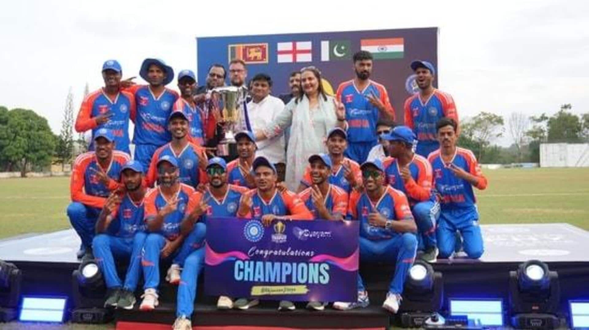 Champions Trophy: ఫిజికల్ డిజెబిలిటీ ఛాంపియన్స్ ట్రోఫీ విజేత భారత్.. ఫైనల్లో ఇంగ్లండ్‌పై ఘన విజయం