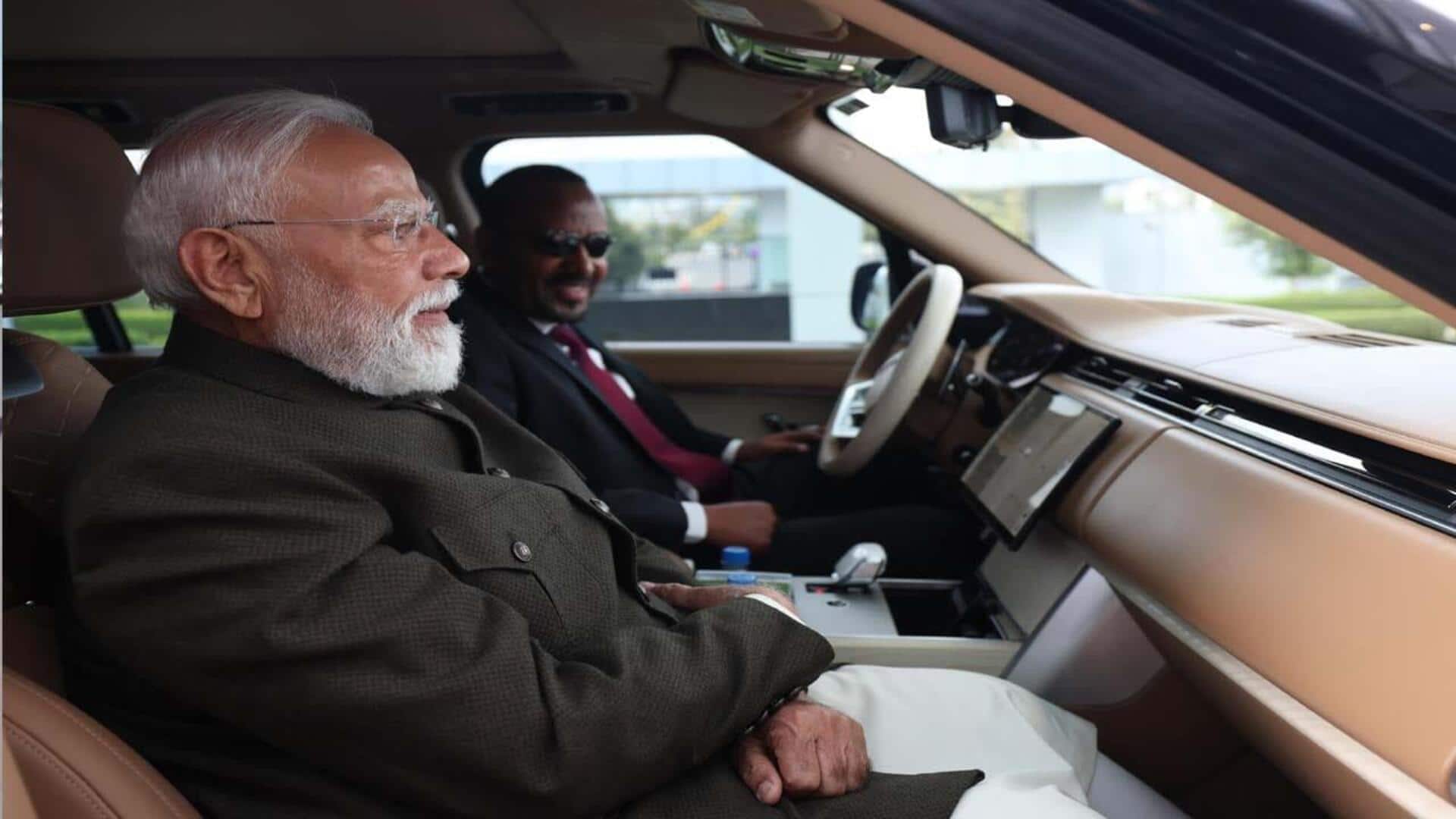 Unique gesture: మోదీని స్వయంగా హోటల్‌కు తీసుకెళ్లిన ఇథియోపియా ప్రధాని!