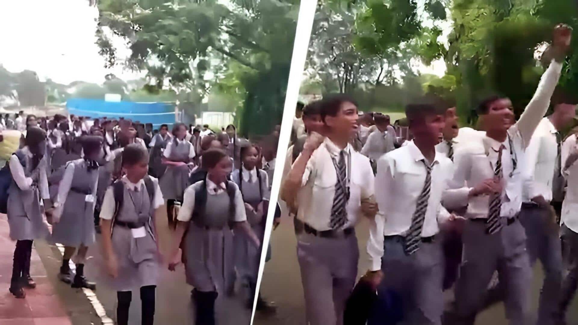 Bhopal: స్కూల్ విలీన నిర్ణయంపై భోపాల్‌లో రోడ్డెక్కిన జెన్ ఆల్ఫా విద్యార్థులు