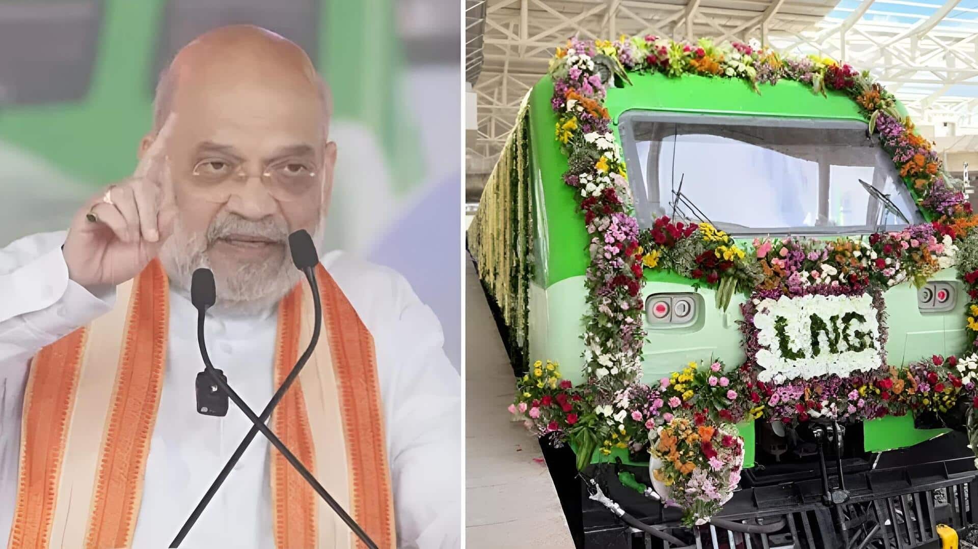 LNG Train: దేశంలోనే తొలి ఎల్‌ఎన్‌జీ రైలు.. పచ్చజెండా ఊపి ప్రారంభించిన అమిత్‌ షా