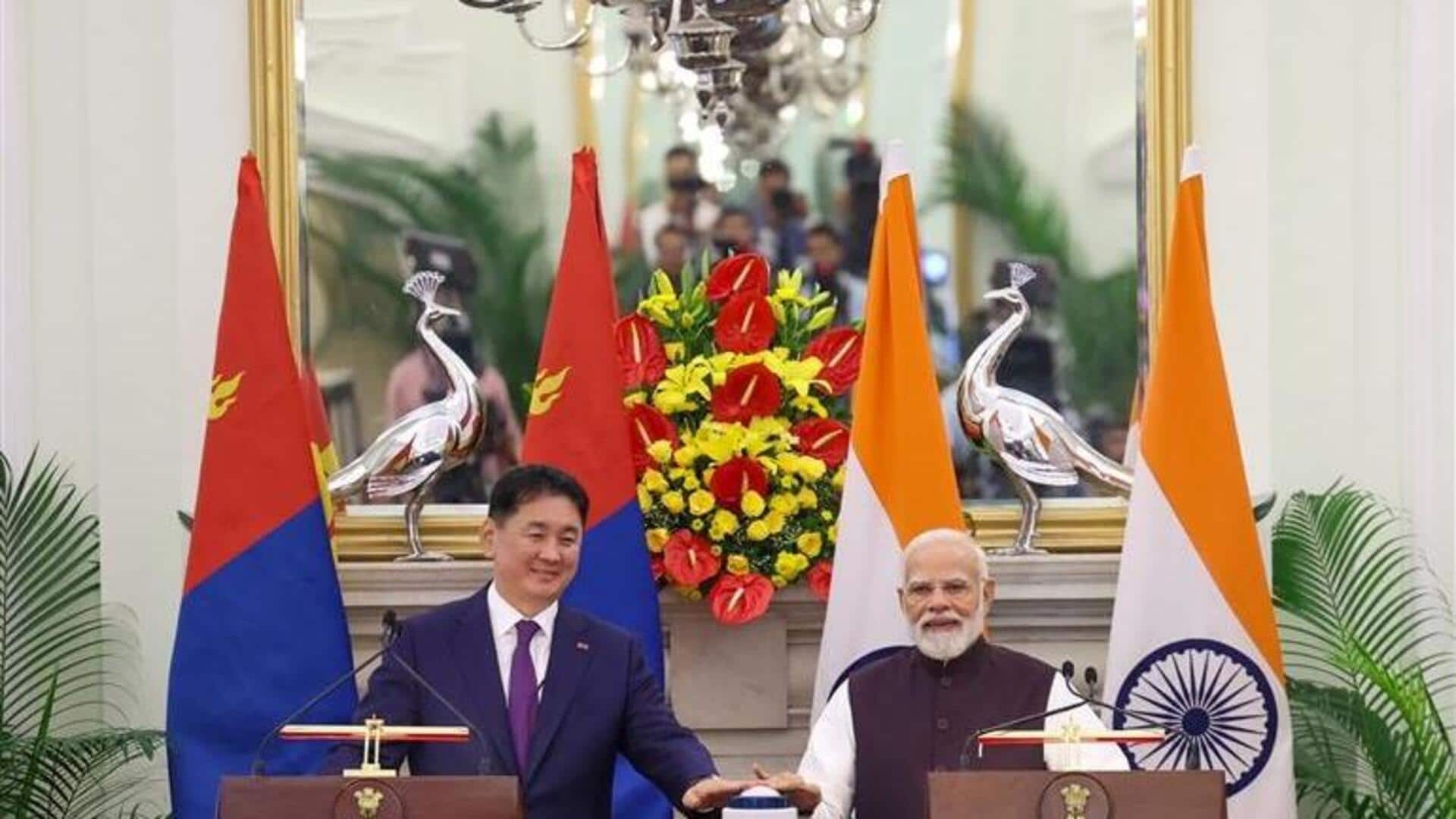 India-Mongolia: మంగోలియా అభివృద్ధిలో భారత్ నమ్మకమైన భాగస్వామి: మోదీ India-Mongolia: మంగోలియా అభివృద్ధిలో భారత్ నమ్మకమైన భాగస్వామి: మోదీ