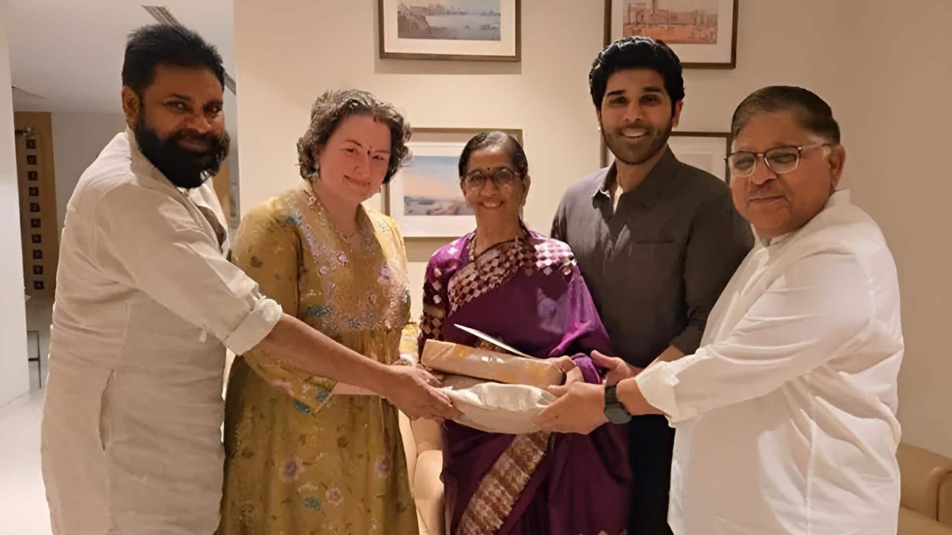 Allu sirish: అల్లు వారి పెళ్లి సందడి.. పవన్‌ కళ్యాణ్, నాగబాబులకు శుభలేఖ అందజేత