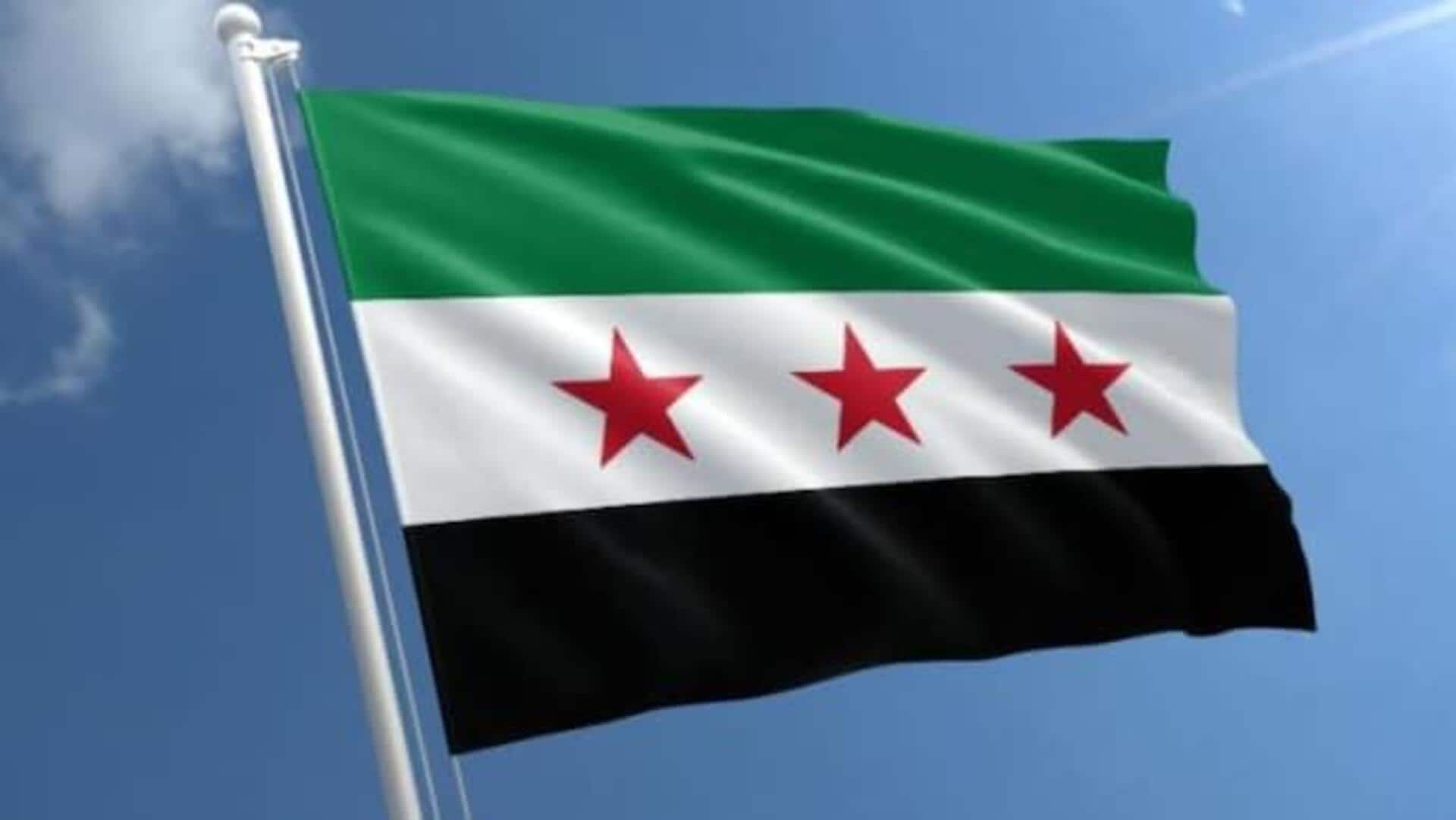 Syrian Rebel Flag: ఢిల్లీలోని సిరియన్ ఎంబసీలో కొత్త తిరుగుబాటు జెండా ఆవిష్కరణ..