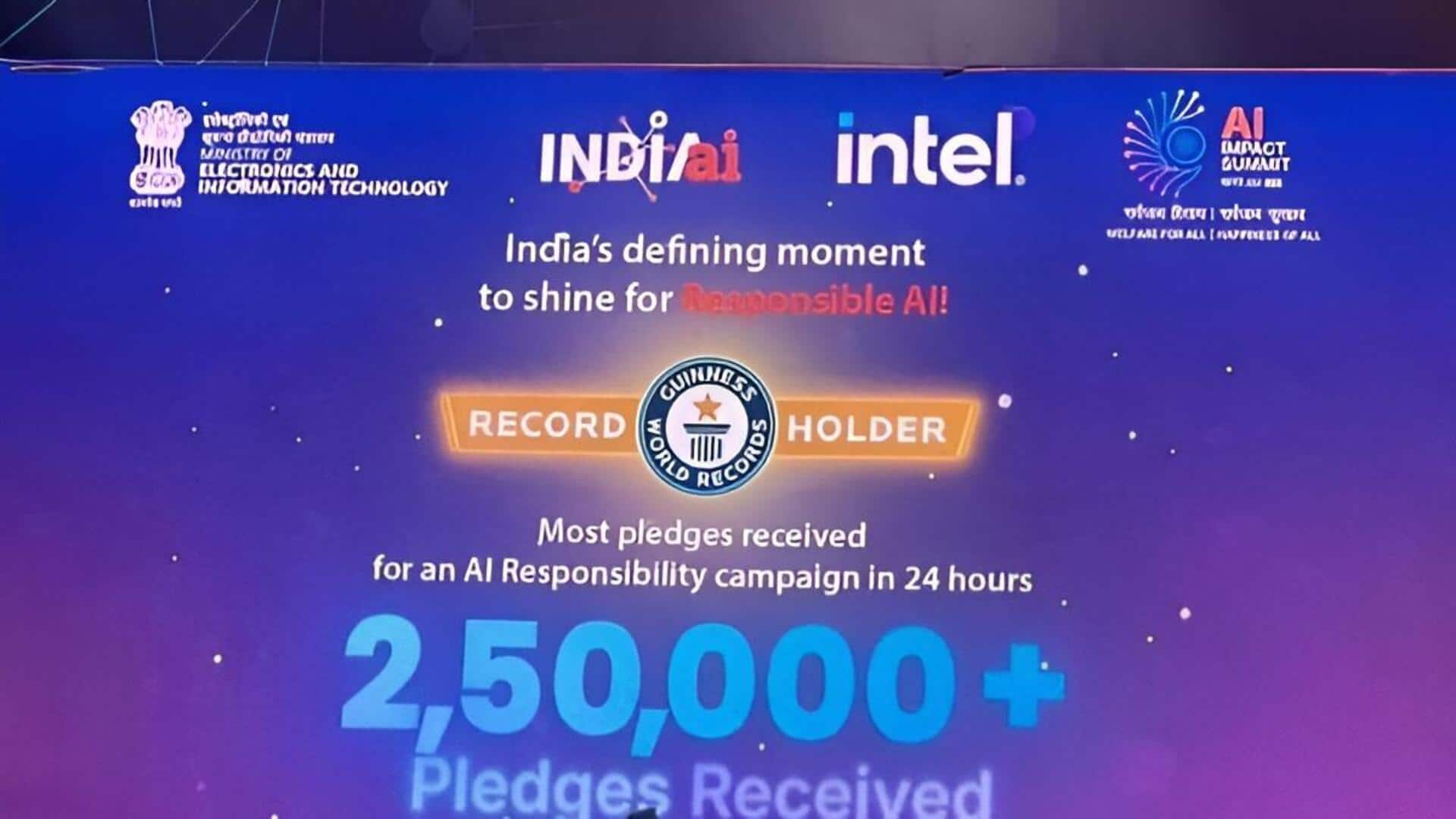 Intel set Guinness world: ఇంటెల్‌తో కలిసి ఇండియా ఏఐ మిషన్‌ గిన్నిస్‌ రికార్డు
