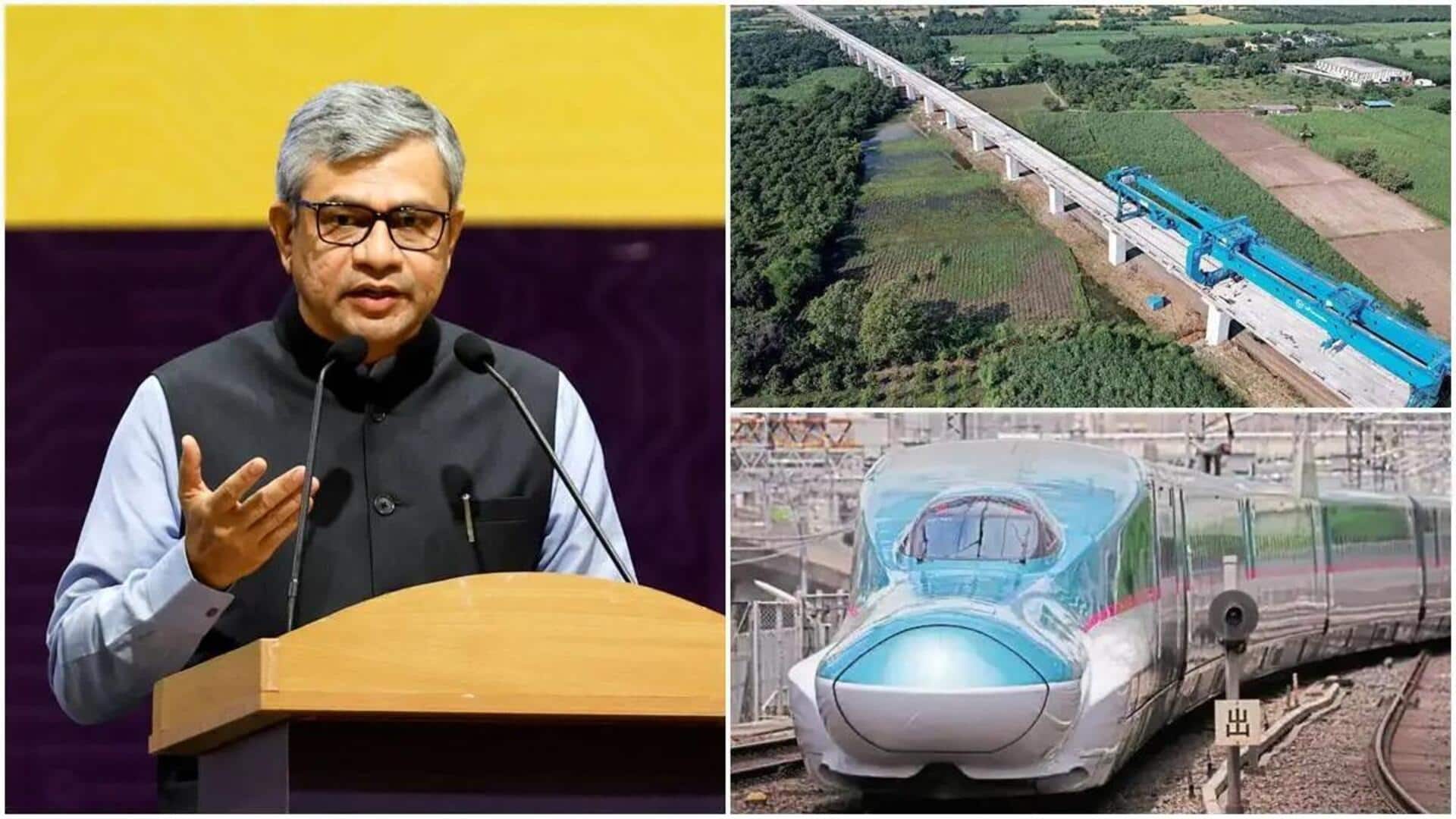 Bullet Train: ముంబై-అహ్మదాబాద్ బుల్లెట్ ట్రైన్ కారిడార్లో 300 కి.మీ వయాడక్ట్ పూర్తయింది: కేంద్ర మంత్రి వైష్ణవ్ Bullet Train: ముంబై-అహ్మదాబాద్ బుల్లెట్ ట్రైన్ కారిడార్లో 300 కి.మీ వయాడక్ట్ పూర్తయింది: కేంద్ర మంత్రి వైష్ణవ్