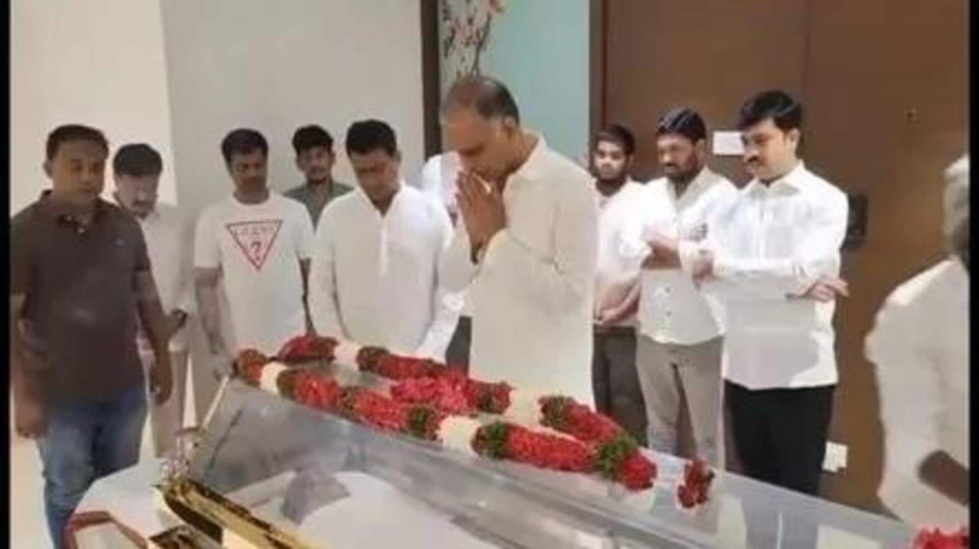 Harish Rao: మాజీ మంత్రి హరీశ్ రావు ఇంట విషాదం.. తండ్రి తన్నీరు సత్యనారాయణ కన్నుమూత