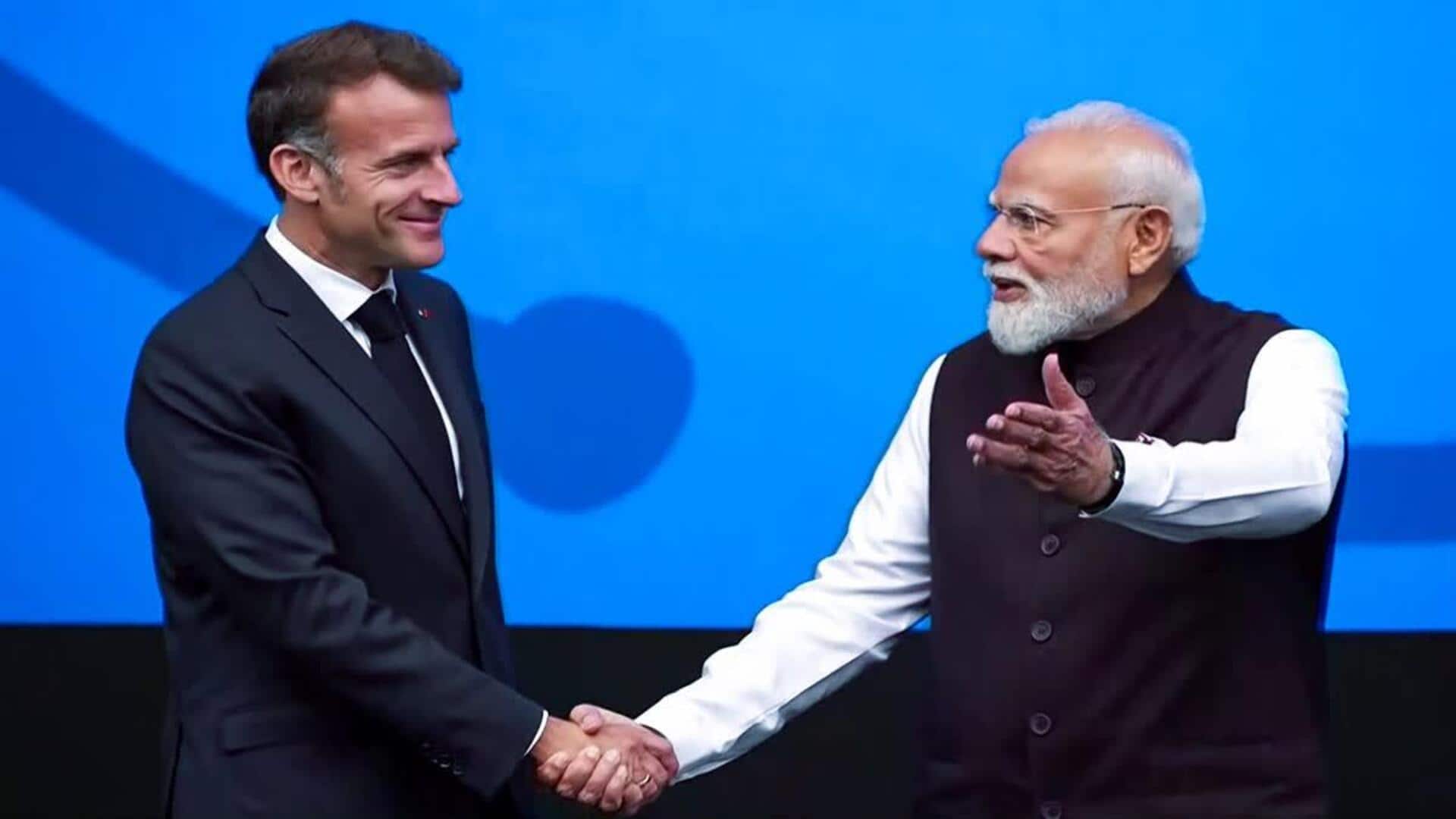 Emmanuel Macron: భారత్‌ నవోత్పత్తులకు నిలయం.. 'మేక్ ఇన్ ఇండియా'కు మా సంపూర్ణ మద్దతు: మాక్రాన్