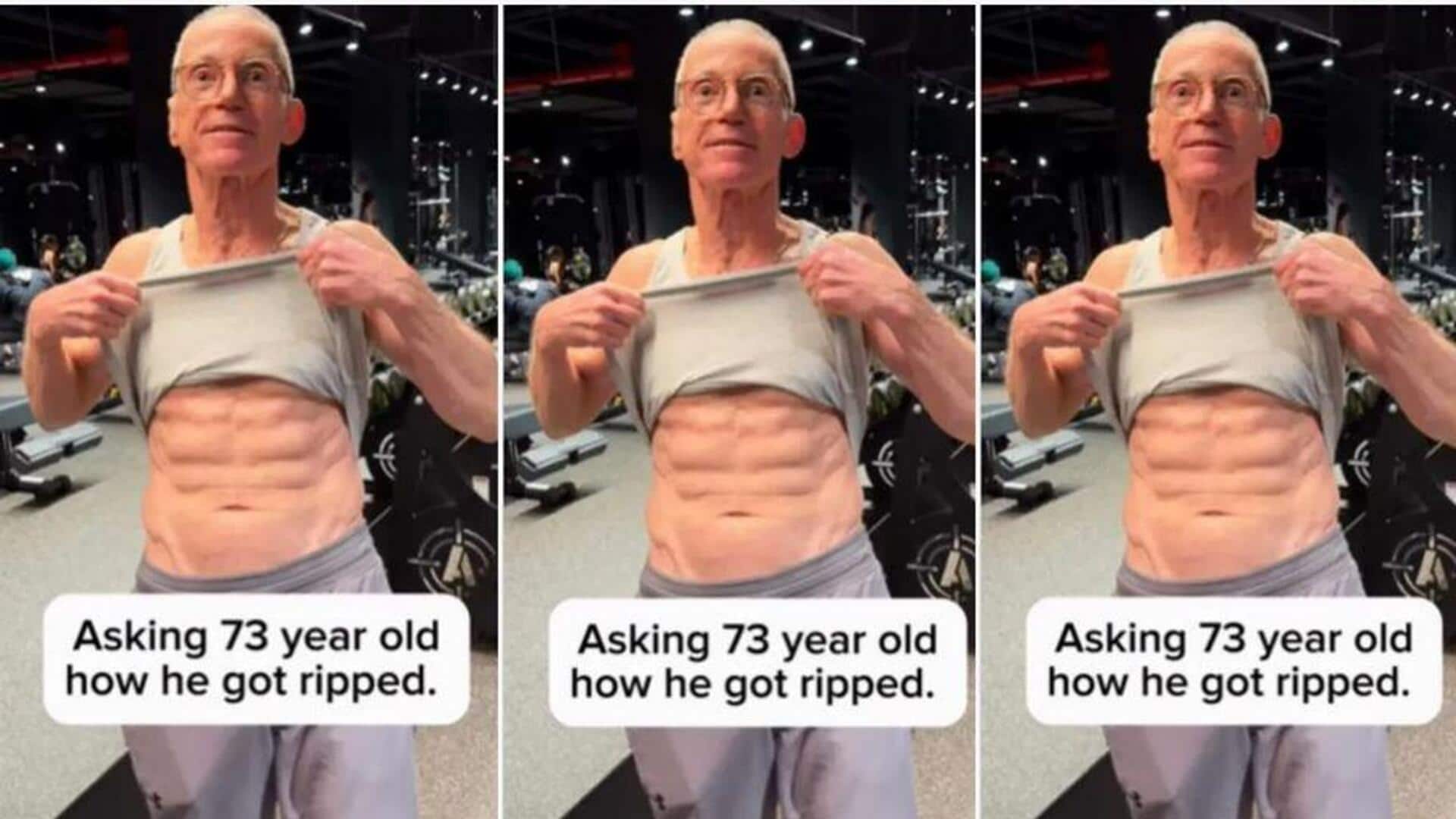 73 Year Old Man Fitness: 73 ఏళ్ల తాత.. సిక్స్ ప్యాక్‌తో యువకులను మించిన ఫిట్‌నెస్