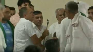 రెజ్లర్ల నిరసనలో ఖాప్ నేతల మధ్య  వాగ్యుద్ధం; వీడియో వైరల్ 