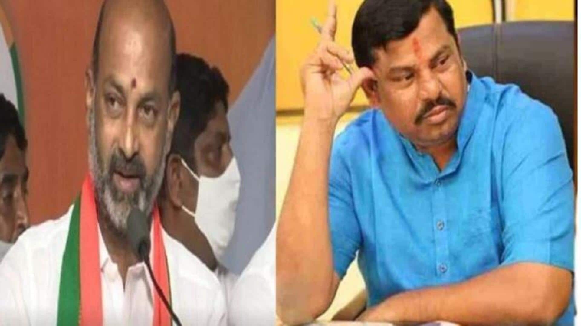 Rajasingh : తెలంగాణ బీజేపీలో ఉత్కంఠ.. రాజాసింగ్కు బండి సంజయ్ బుజ్జగింపులు Rajasingh : తెలంగాణ బీజేపీలో ఉత్కంఠ.. రాజాసింగ్కు బండి సంజయ్ బుజ్జగింపులు