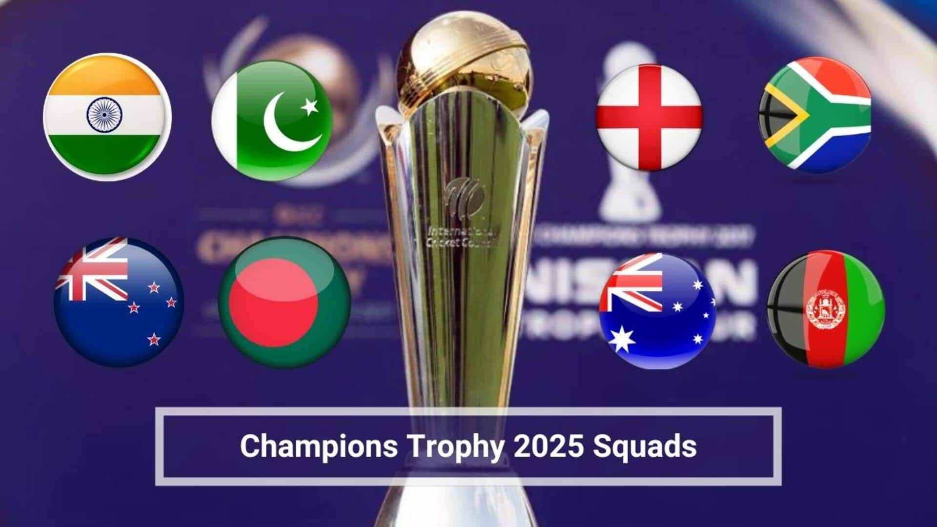 CHAMPIONS TROPHY: ఛాంపియన్స్ ట్రోఫీకి సర్వం సిద్ధం! - టోర్నీలో ఆడనున్న 8 జట్ల ప్లేయర్లు వీరే..