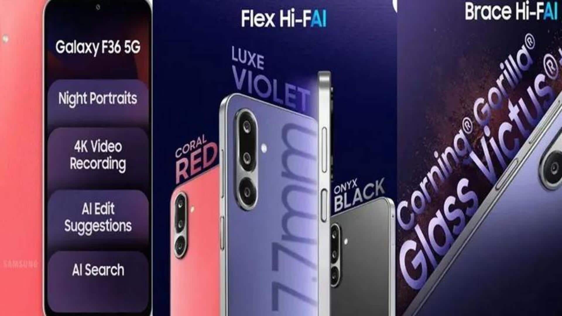 Samsung Galaxy F36: అద్భుత ఫీచర్లతో శాంసంగ్ Galaxy F36 5G భారత మార్కెట్లోకి.. ధర ఎంతంటే? Samsung Galaxy F36: అద్భుత ఫీచర్లతో శాంసంగ్ Galaxy F36 5G భారత మార్కెట్లోకి.. ధర ఎంతంటే?