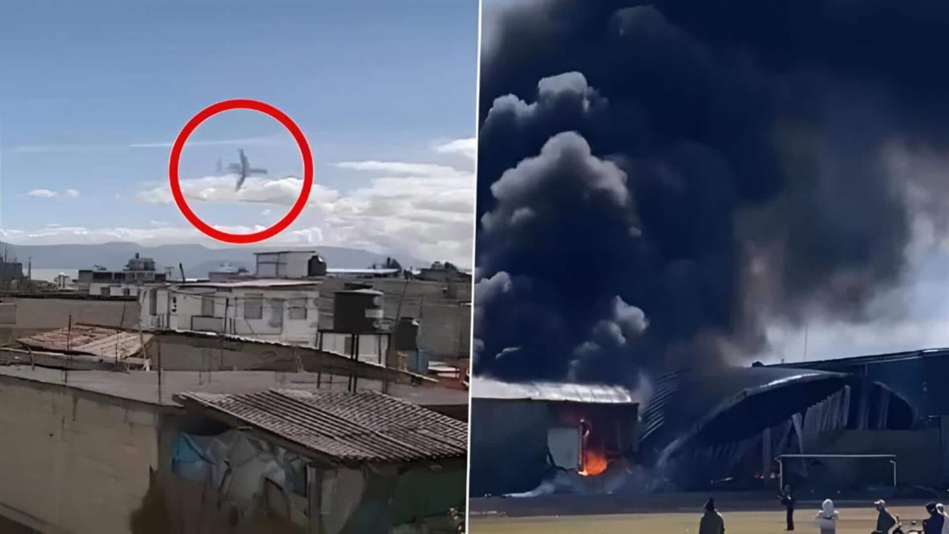 Mexico: సెంట్రల్ మెక్సికోలో విమానం కూలి.. 7 మంది మృతి 