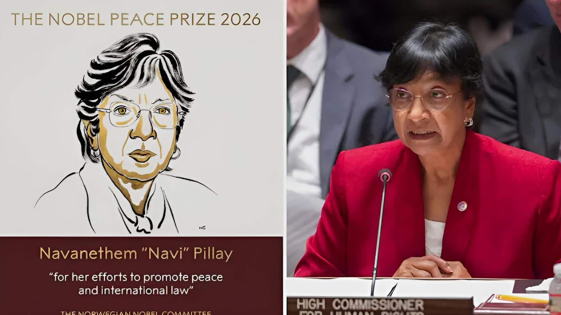 Navi Pillay: నవి పిళ్లేకు నోబెల్ శాంతి బహుమతి.. మానవ హక్కుల కోసం పోరాటానికి గుర్తింపు!