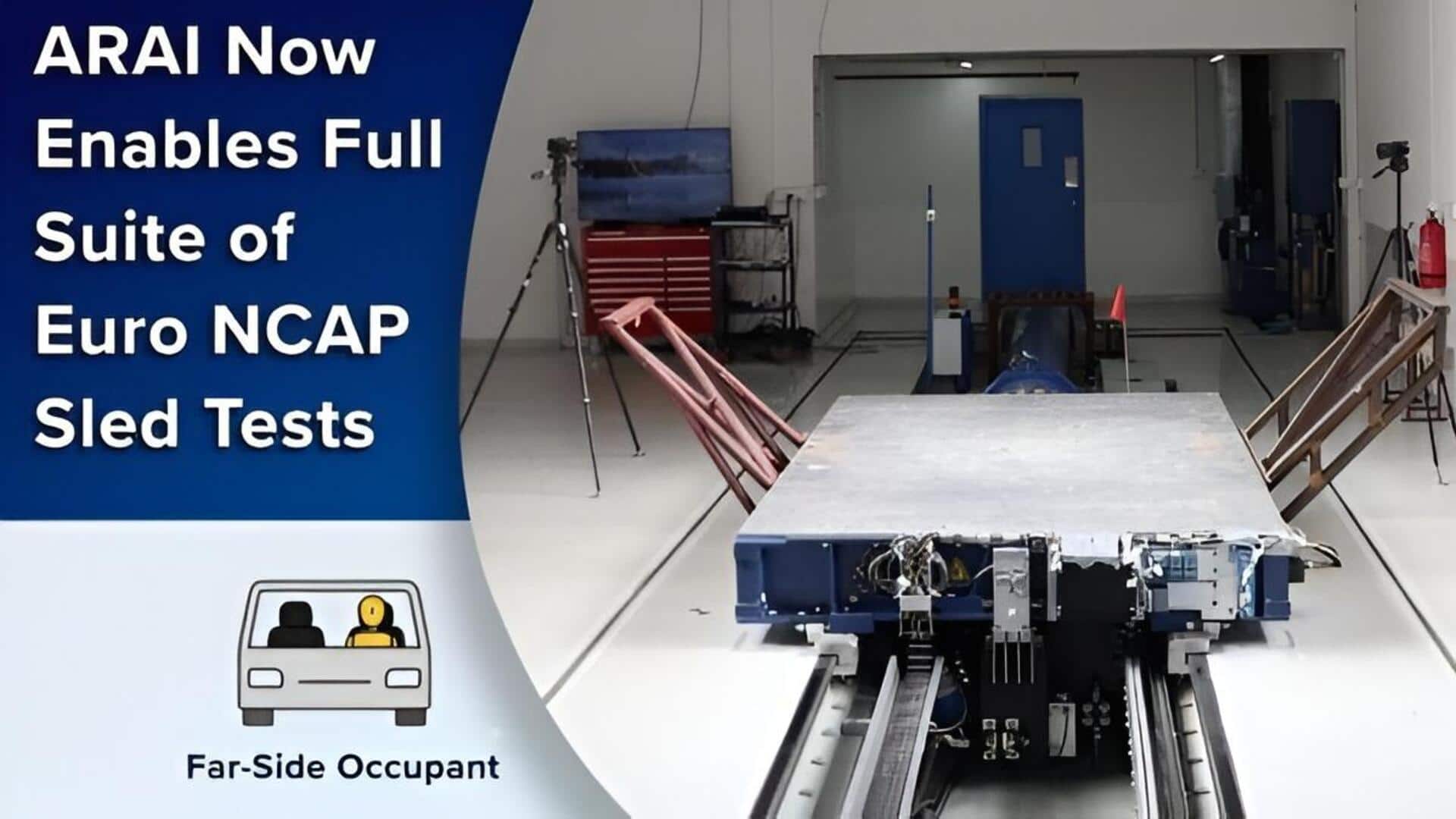 ARAI: భారత్‌లో తొలి Euro NCAP ఫార్-సైడ్ స్లెడ్ టెస్ట్ పూర్తి చేసిన ARAI