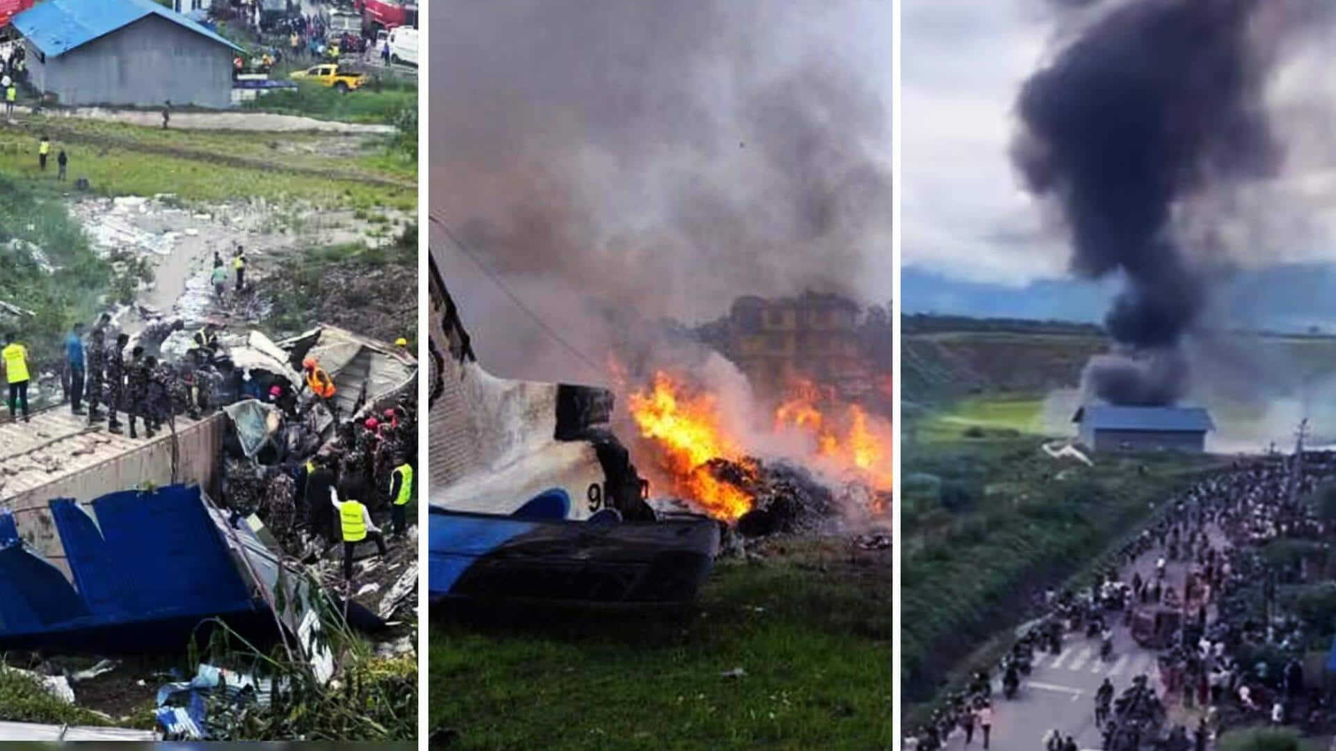 Nepal Plane Crash: నేపాల్‌లో భారీ విమాన ప్రమాదం..టేకాఫ్ అయిన వెంటనే కూలిన విమానం.. 18 మంది మృతి 