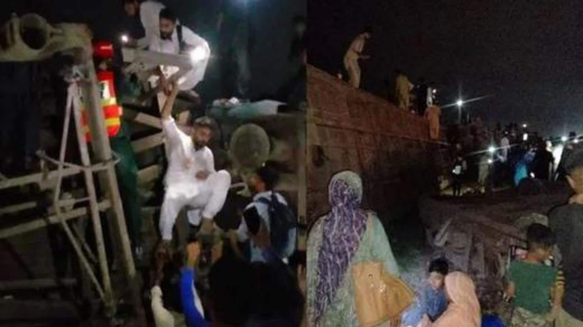 Pakistan: పాకిస్థాన్లో తప్పిన ఘోర ప్రమాదం.. పట్టాలు తప్పిన రైలు! Pakistan: పాకిస్థాన్లో తప్పిన ఘోర ప్రమాదం.. పట్టాలు తప్పిన రైలు!