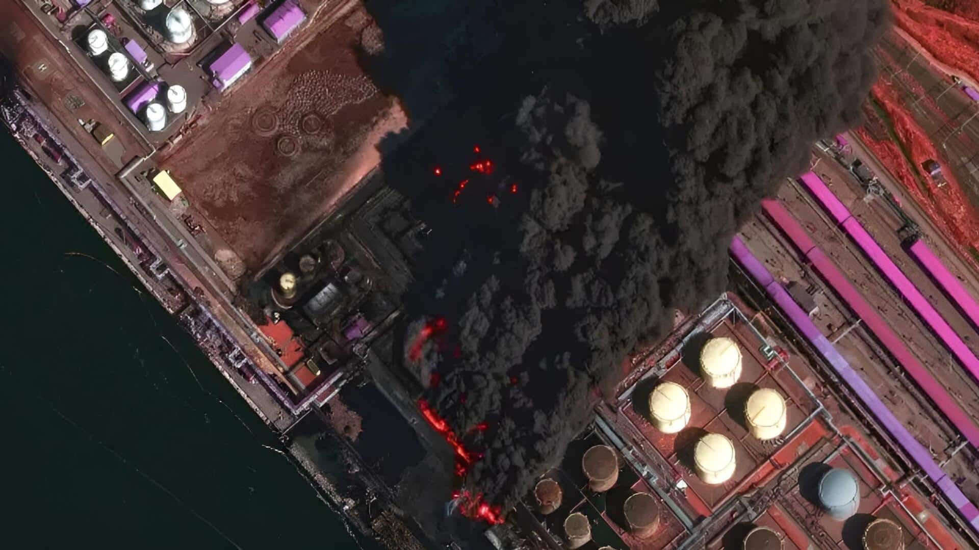 Russia: రష్యా కీలక చమురు పోర్టుపై ఉక్రెయిన్ దాడి.. ఎగుమతులకు భారీ దెబ్బ