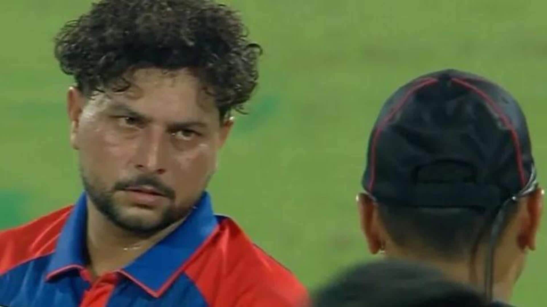 Kuldeep Yadav: డీఆర్ఎస్ నిర్ణయంపై కుల్దీప్ ఫైర్.. అంపైర్తో మాటల యుద్ధం! Kuldeep Yadav: డీఆర్ఎస్ నిర్ణయంపై కుల్దీప్ ఫైర్.. అంపైర్తో మాటల యుద్ధం!