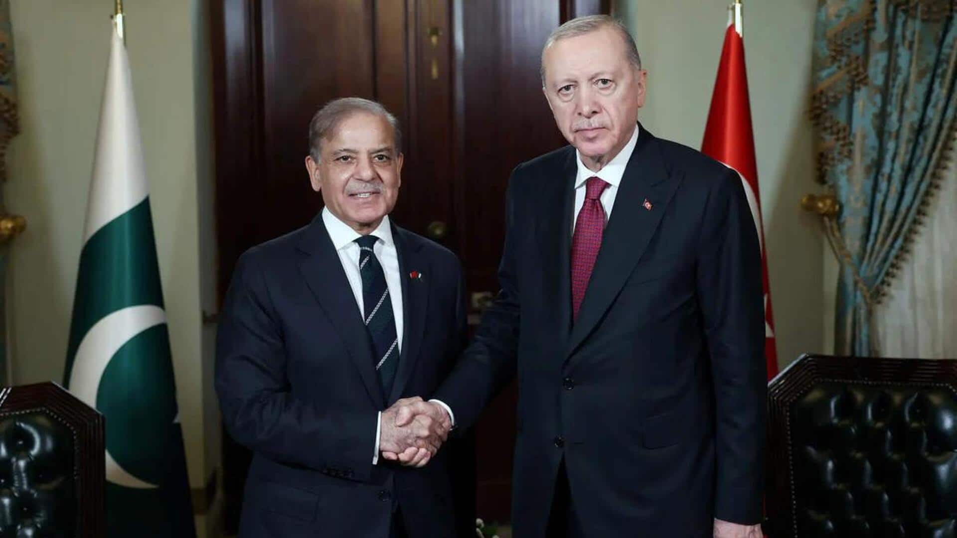  Shehbaz Sharif-Erdogan: టర్కీ అధ్యక్షుడితో పాకిస్తాన్ ప్రధాని తొలి సమావేశం.. 