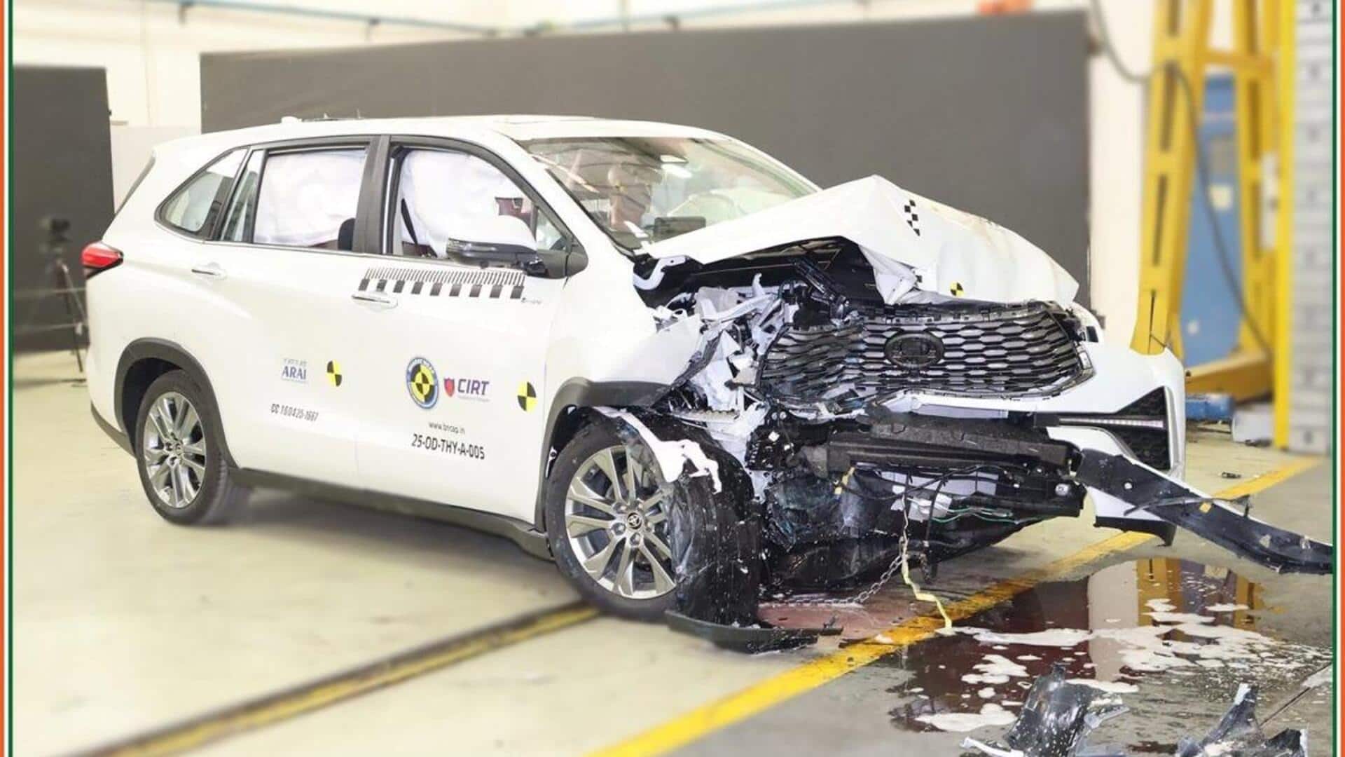 Innova Hycross: భారత్ NCAP భద్రతా రేటింగ్లో టయోటా ఇన్నోవా హైక్రాస్ ఫైవ్స్టార్ రేటింగ్..! Innova Hycross: భారత్ NCAP భద్రతా రేటింగ్లో టయోటా ఇన్నోవా హైక్రాస్ ఫైవ్స్టార్ రేటింగ్..!