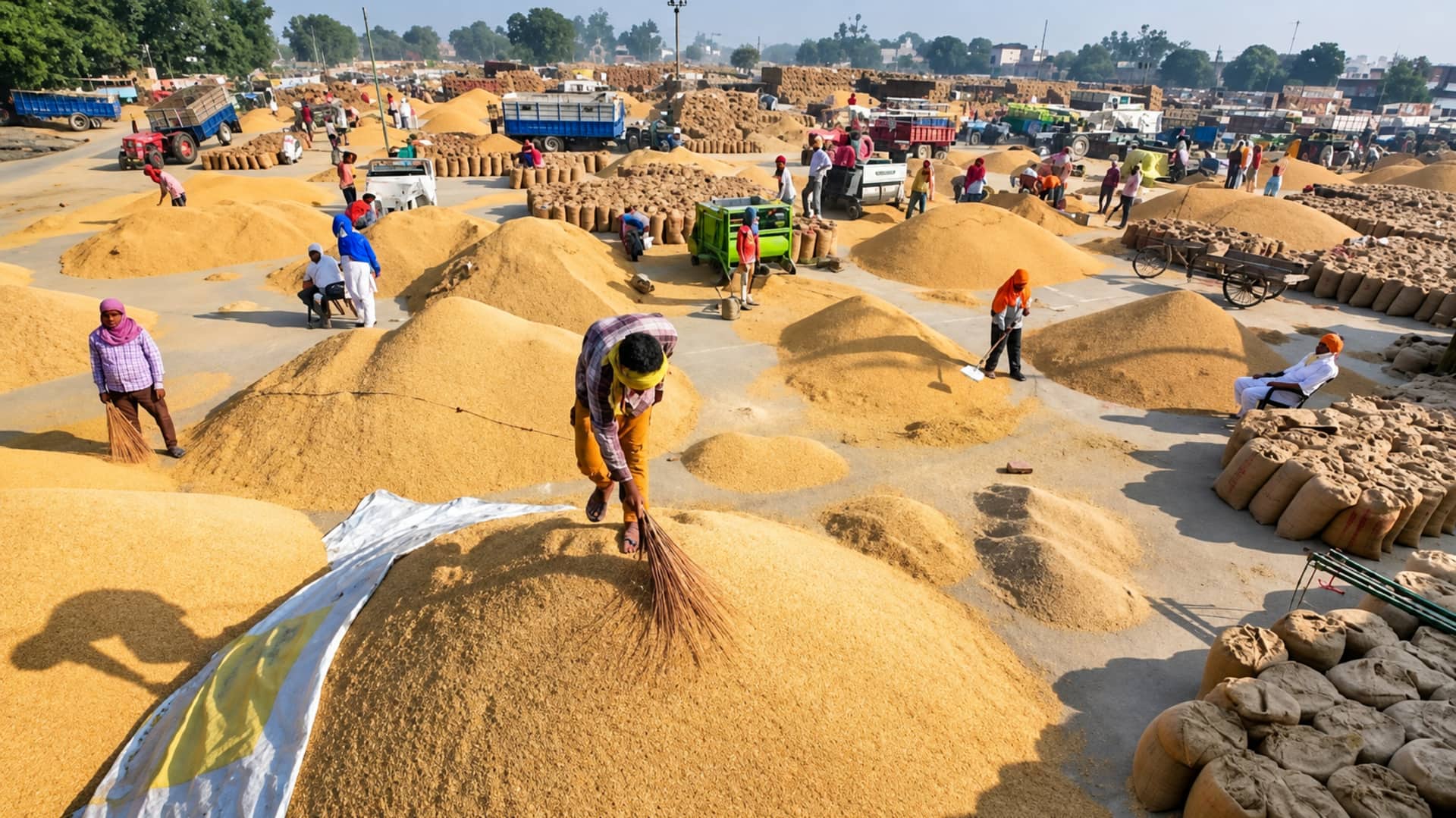 Telangana: తెలంగాణలో 11.72 లక్షల టన్నుల ధాన్యానికి ఈ-వేలం.. కనీస ధర రూ.2,389