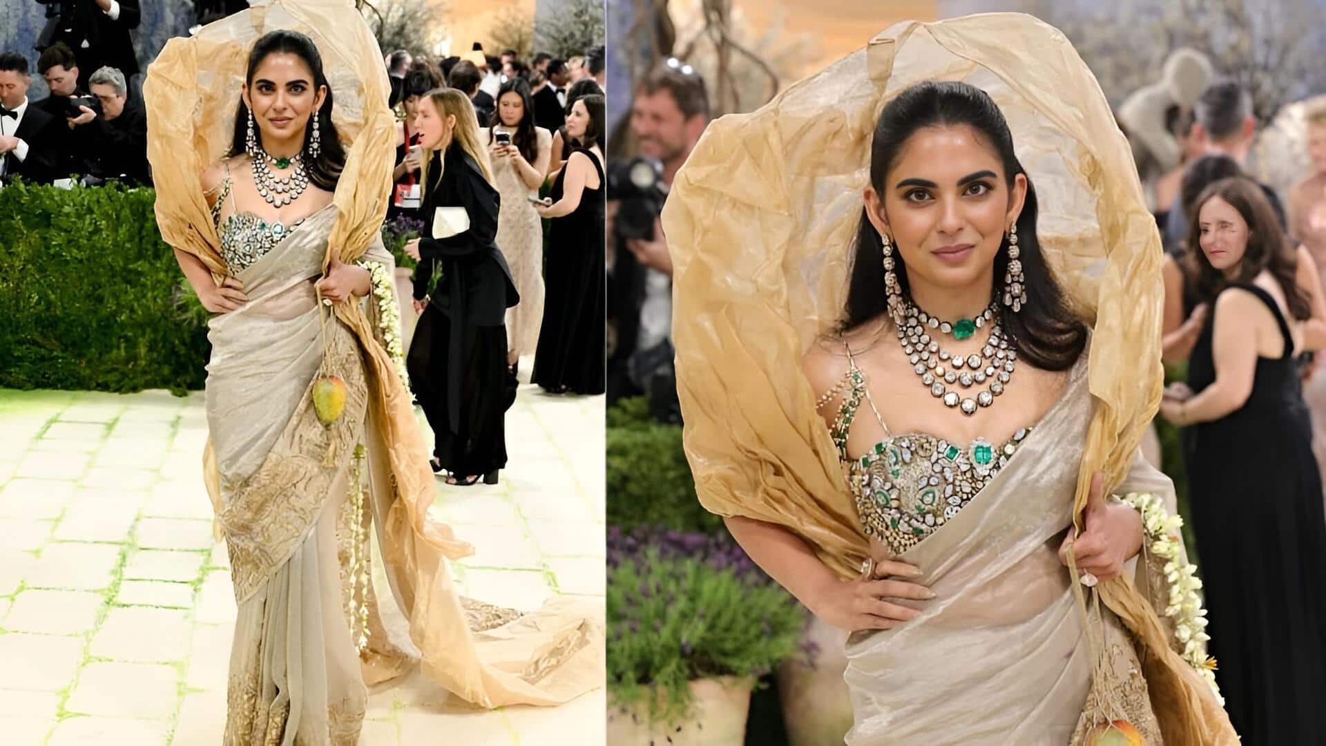 Isha Ambani: మెట్ గాలా వేదికపై ఇషా అంబానీ మెరుపులు.. భారతీయ కళా వైభవానికి అంతర్జాతీయ గౌరవం