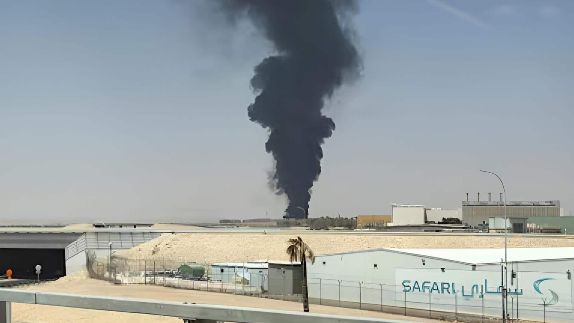 Riyadh Airport Attack: రియాద్‌లో పేలుళ్ల కలకలం.. విమానాశ్రయం సమీపంలో మంటలు