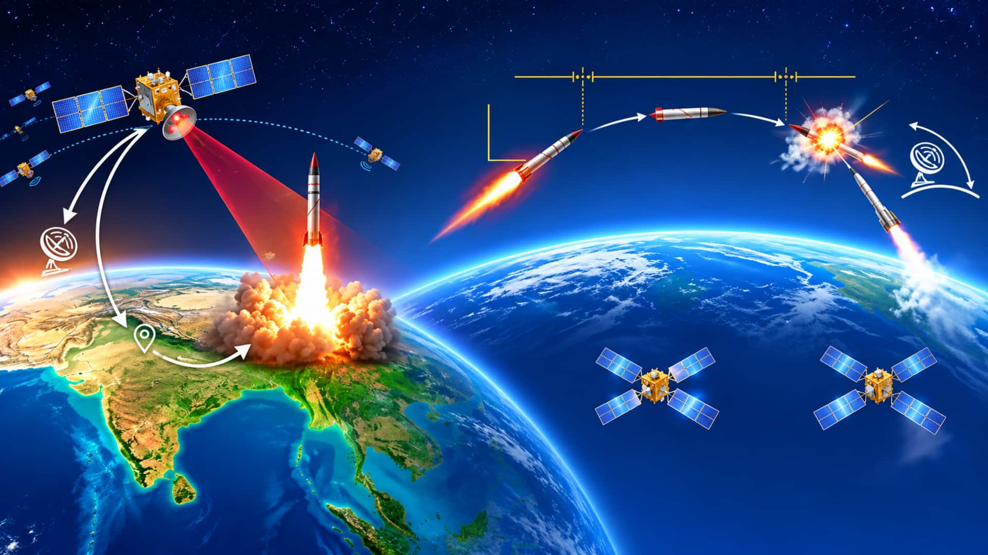 'eyes in space': ఆకాశంలోనే శత్రు క్షిపణులకు చెక్.. అంతరిక్షంలో భారత్ 'నిఘా నేత్రాలు'..