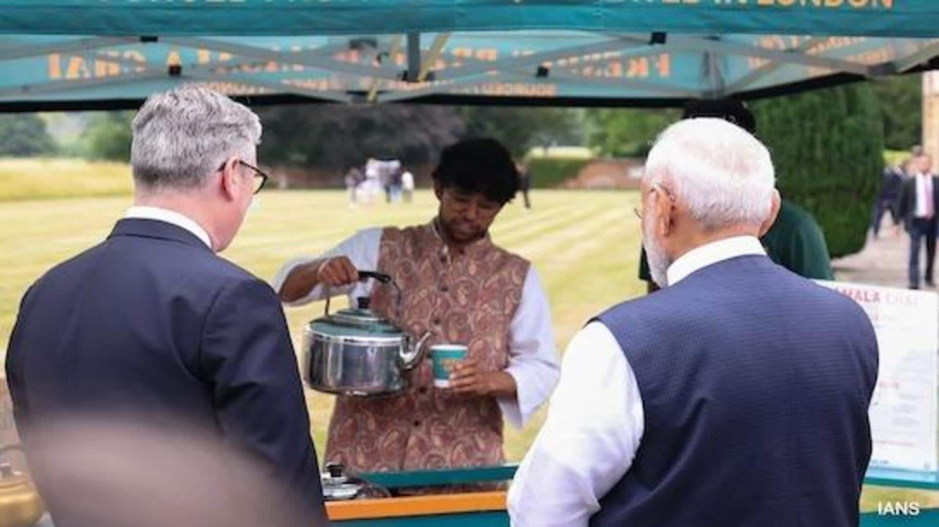 PM Modi 'Chai Pe Charcha': UK లో 'చాయ్ పే చర్చా'..మోదీతో అఖిల్ పటేల్ స్పెషల్ టీ మూమెంట్ PM Modi 'Chai Pe Charcha': UK లో 'చాయ్ పే చర్చా'..మోదీతో అఖిల్ పటేల్ స్పెషల్ టీ మూమెంట్