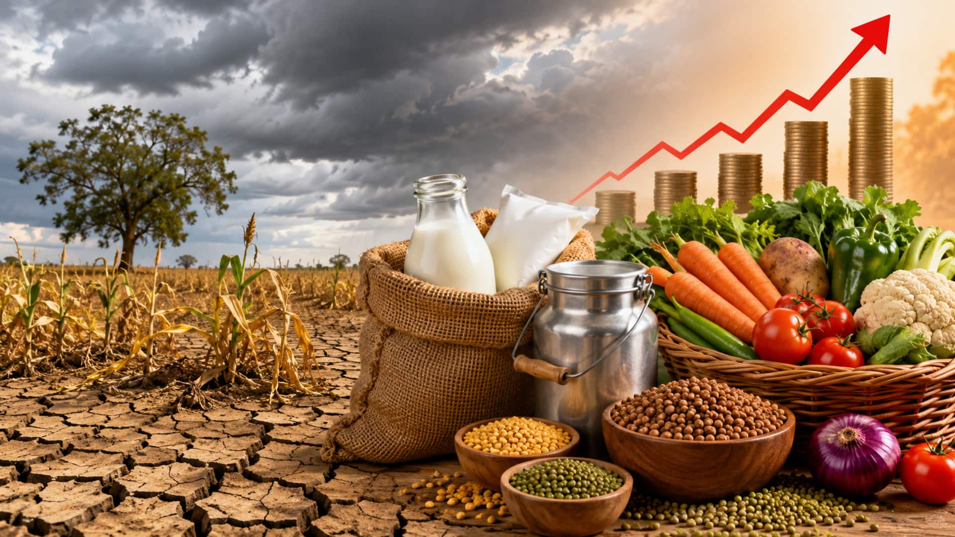 Milk,pulses,vegetables: పాల నుంచి కూరగాయల వరకు.. వర్షాభావం ధరలను ఎలా ప్రభావితం చేస్తుంది?