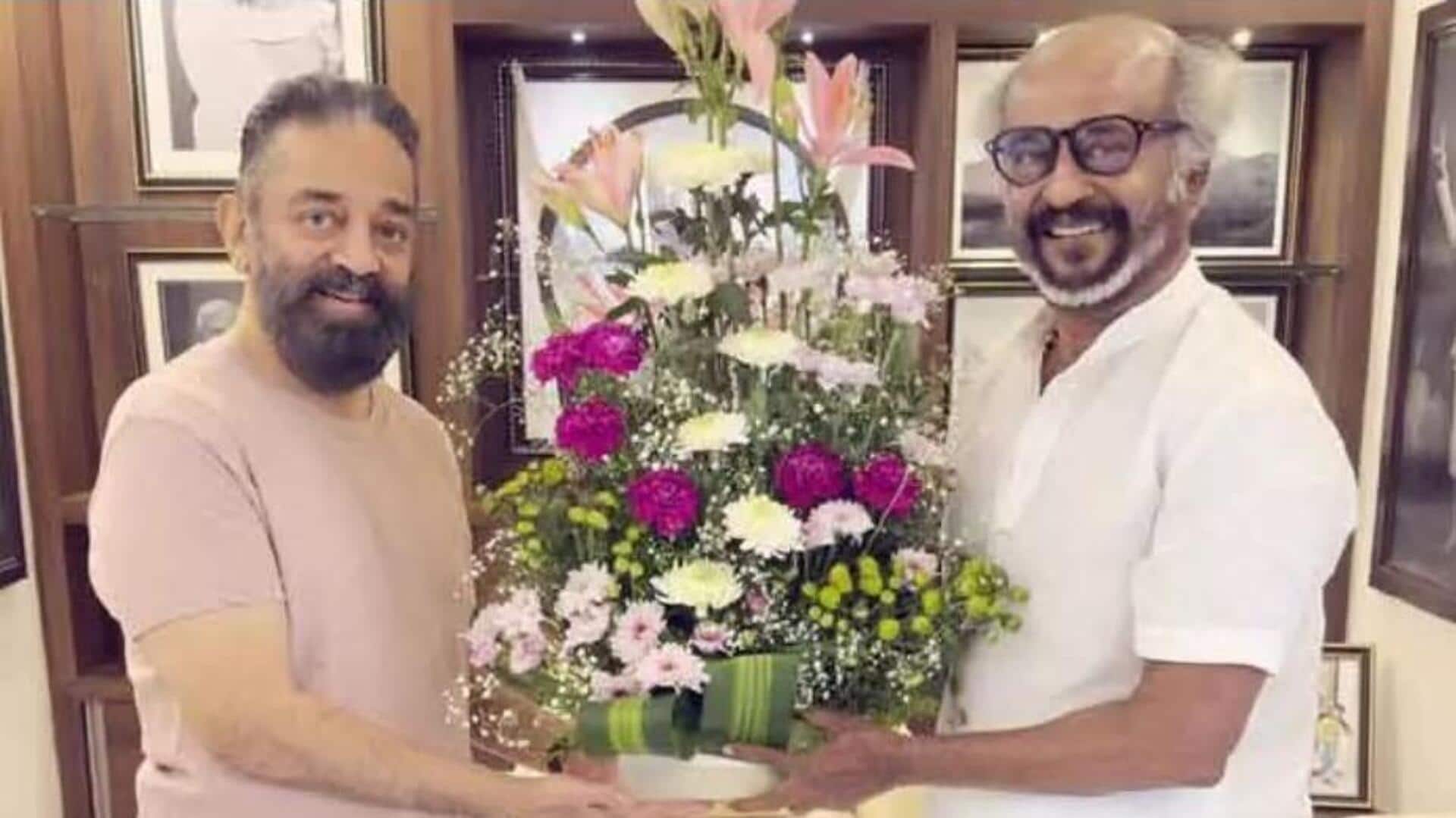 Kamal Haasan meets Rajinikanth : ఎంపీగా ఎన్నికైన కమల్ హాసన్.. శుభవార్తతో రజనీకాంత్ నివాసానికి! Kamal Haasan meets Rajinikanth : ఎంపీగా ఎన్నికైన కమల్ హాసన్.. శుభవార్తతో రజనీకాంత్ నివాసానికి!