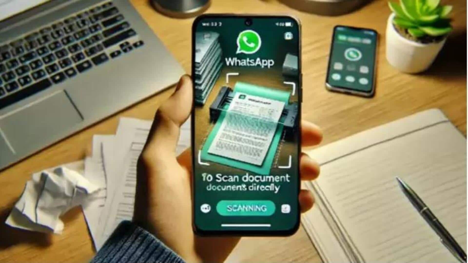 WhatsApp: వాట్సాప్లో కొత్త ఫీచర్.. స్కాన్, షేర్, పీడీఎఫ్.. అంతా ఒకే చోటే! WhatsApp: వాట్సాప్లో కొత్త ఫీచర్.. స్కాన్, షేర్, పీడీఎఫ్.. అంతా ఒకే చోటే!