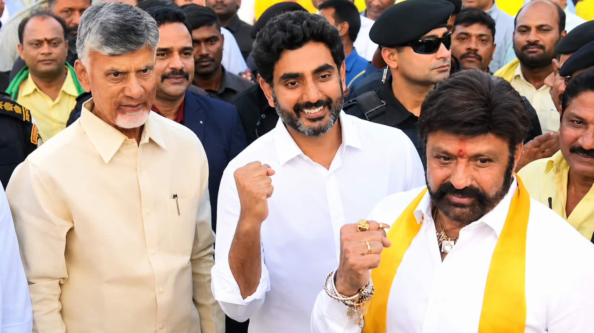 Balakrishna: గాయపడిన బాలకృష్ణను పరామర్శించిన చంద్రబాబు, లోకేశ్