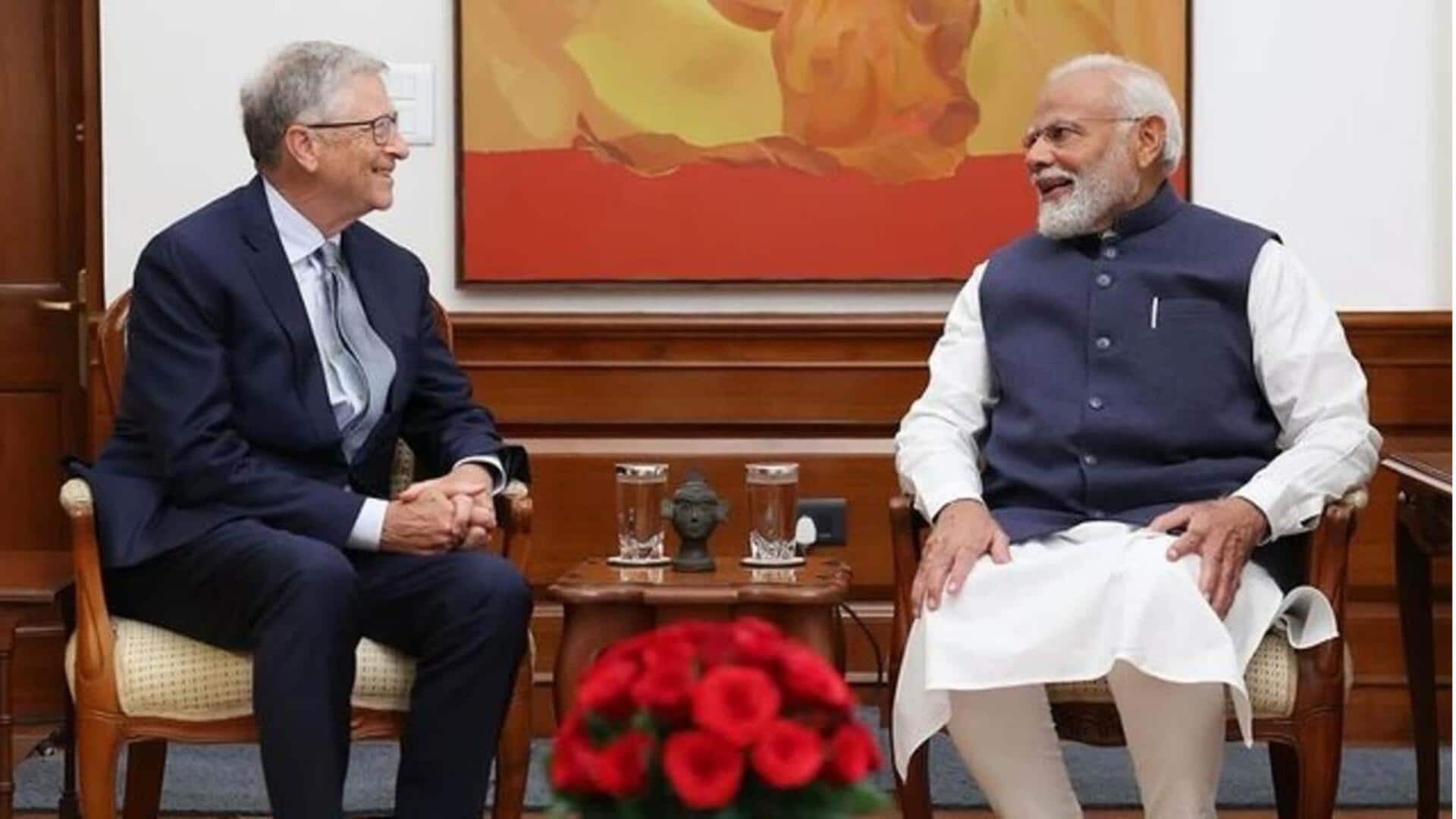 PM Modi-Bill Gates: AI పై చర్చించిన నరేంద్ర మోదీ ,బిల్ గేట్స్
