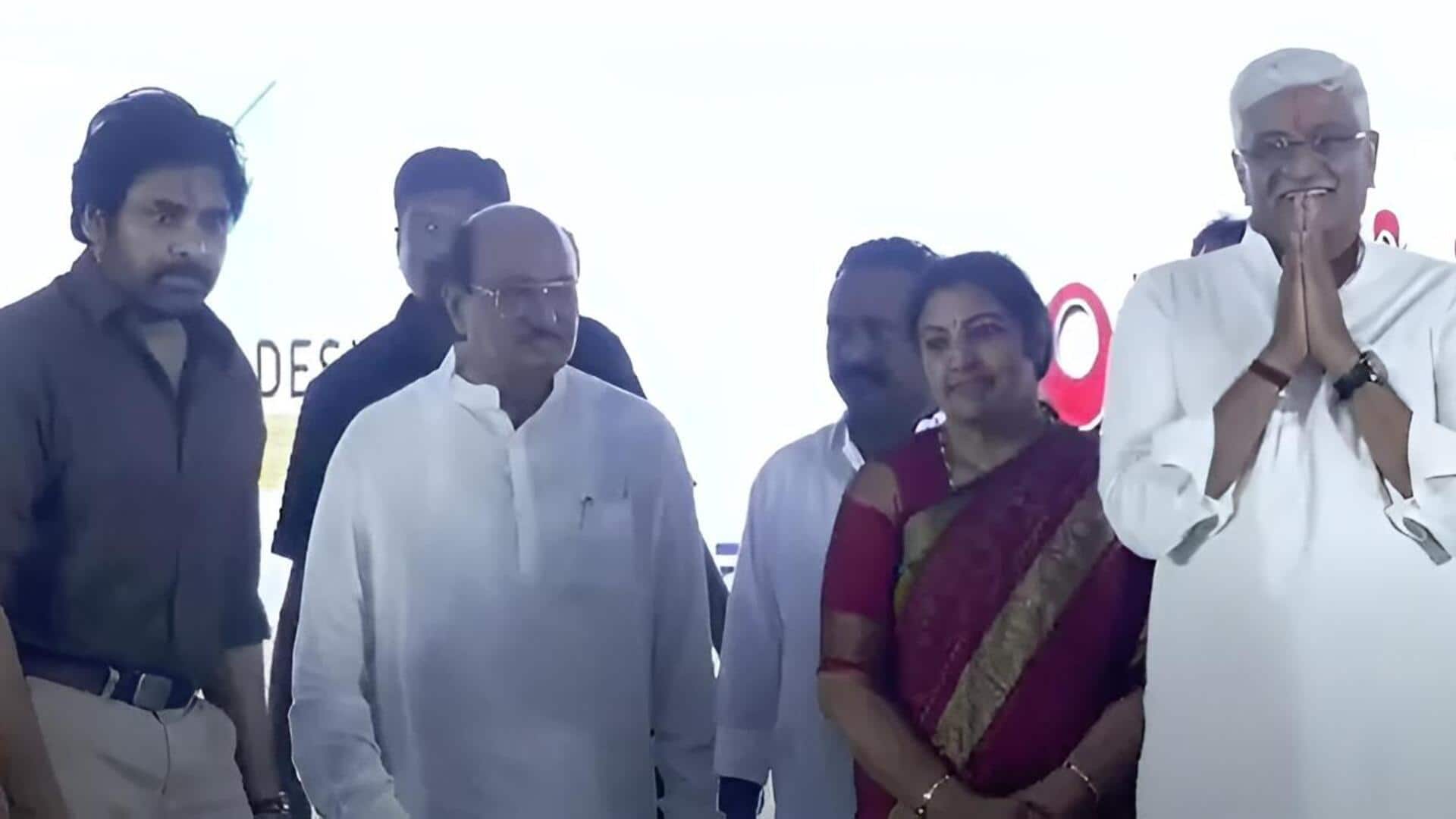 Andhra Pradesh: అఖండ గోదావరి ప్రాజెక్టు శంకుస్థాపన చేసిన గజేంద్రసింగ్ షెకావత్, పవన్ కల్యాణ్ Andhra Pradesh: అఖండ గోదావరి ప్రాజెక్టు శంకుస్థాపన చేసిన గజేంద్రసింగ్ షెకావత్, పవన్ కల్యాణ్