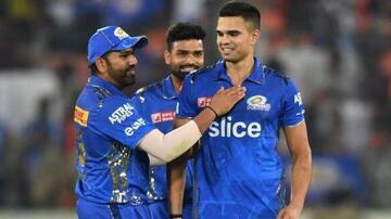 ఐపీఎల్‌లో తొలి వికెట్ తీసిన అర్జున్ టెండుల్కర్.. రోహిత్ ఫుల్ జోష్!